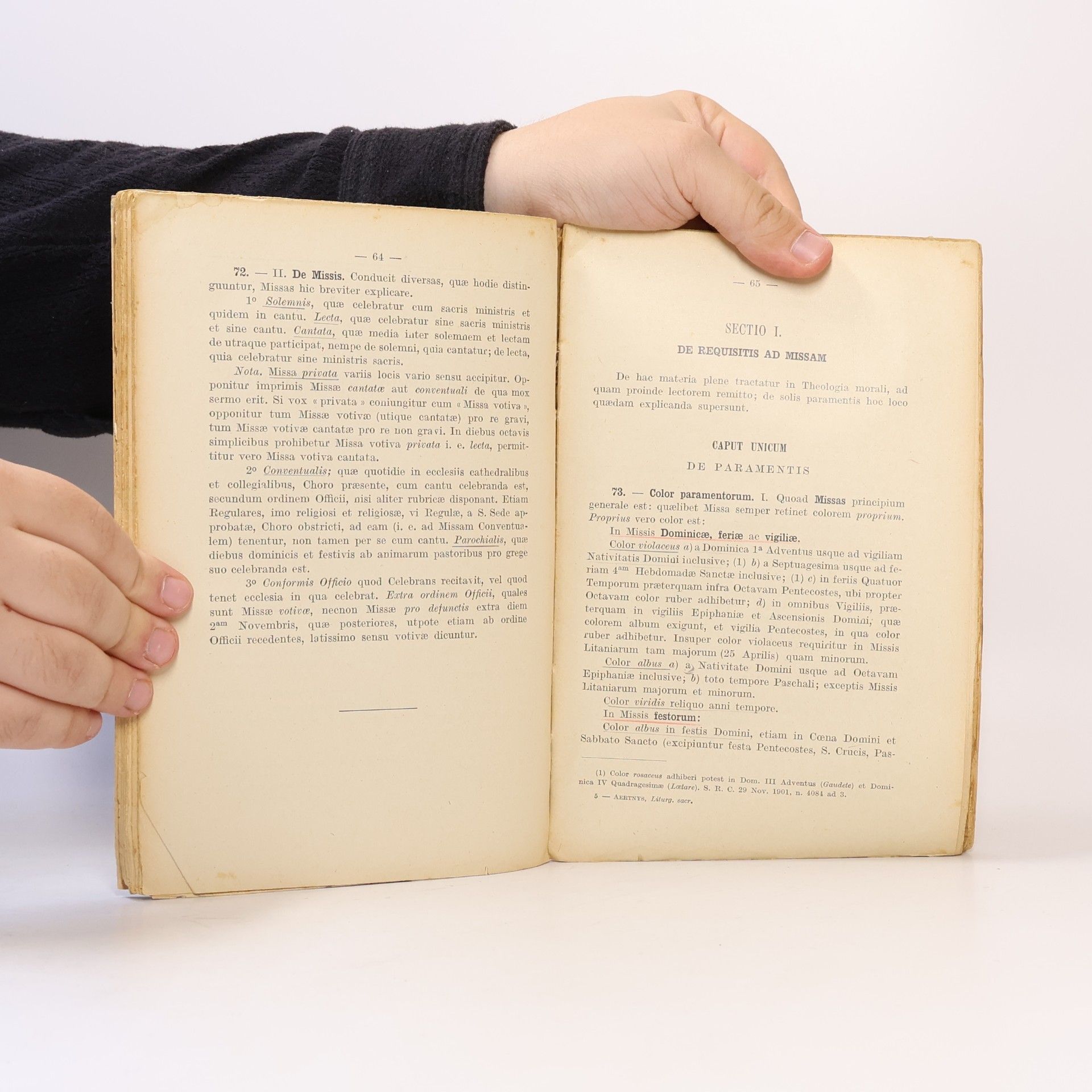 Joseph Aertnys Compendium Liturgiae Sacrae Juxta Ritum Romanum. Editio nona