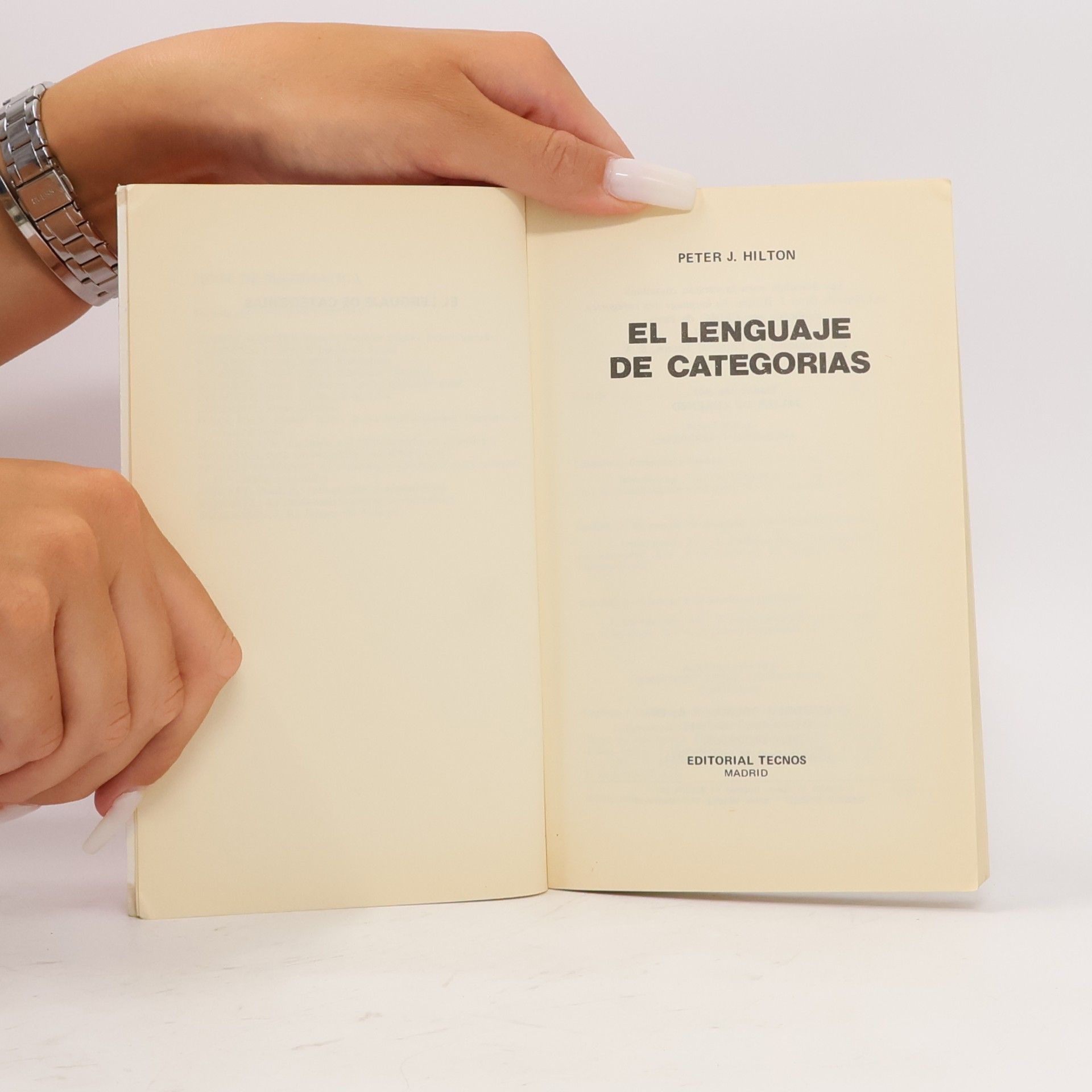 Peter John Hilton El Lenguaje de Categorías