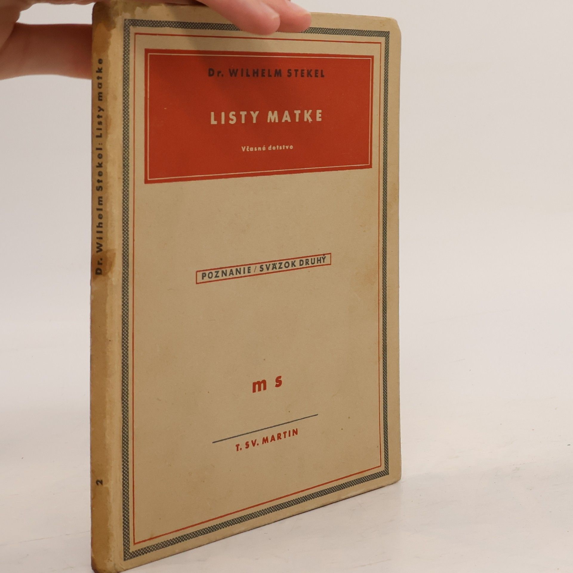 Wilhelm Stekel Listy matke