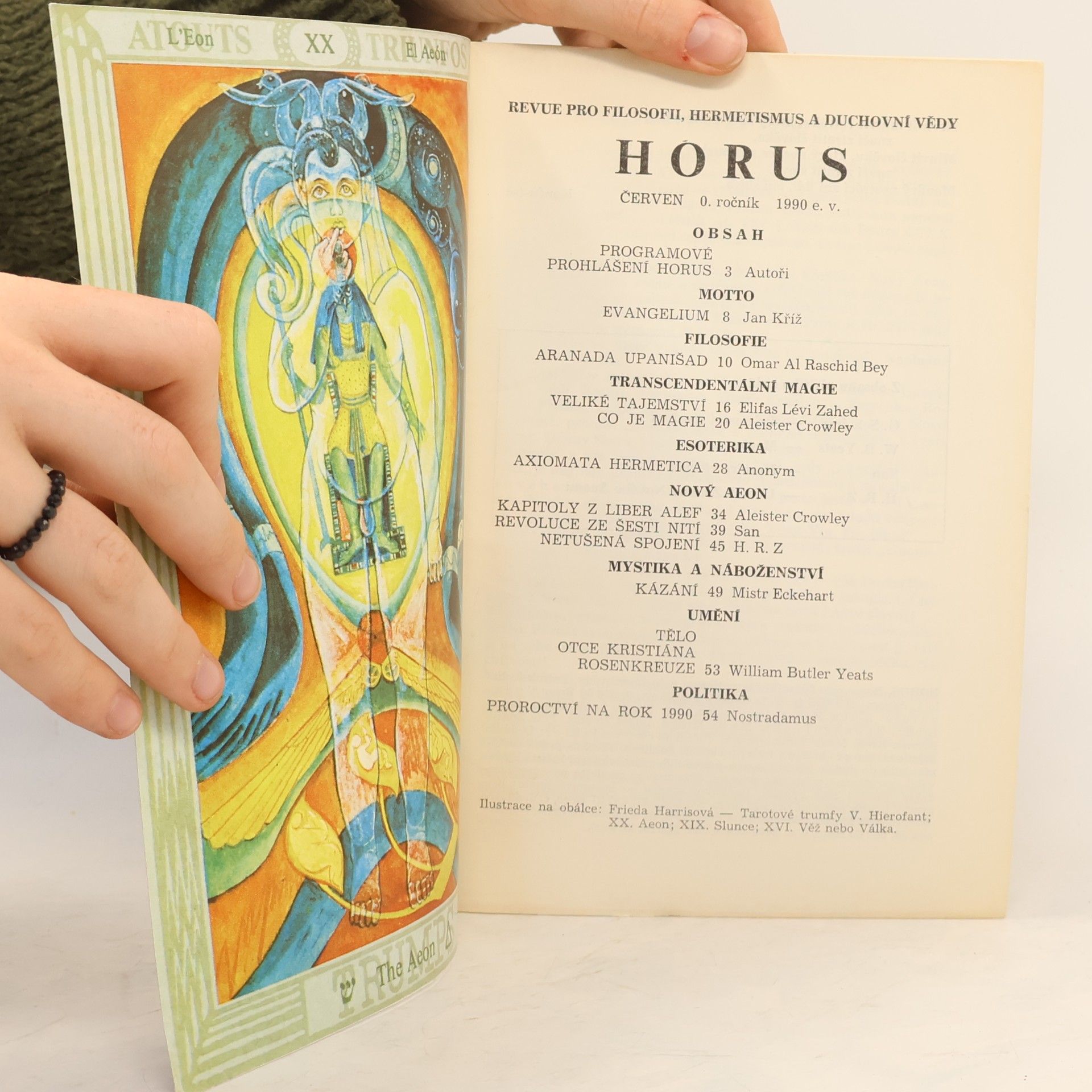 Autorenkollektiv Horus (č. 1, červen, 0. ročník 1990; revue pro filosofii, hermetismus a duchovní vědy)