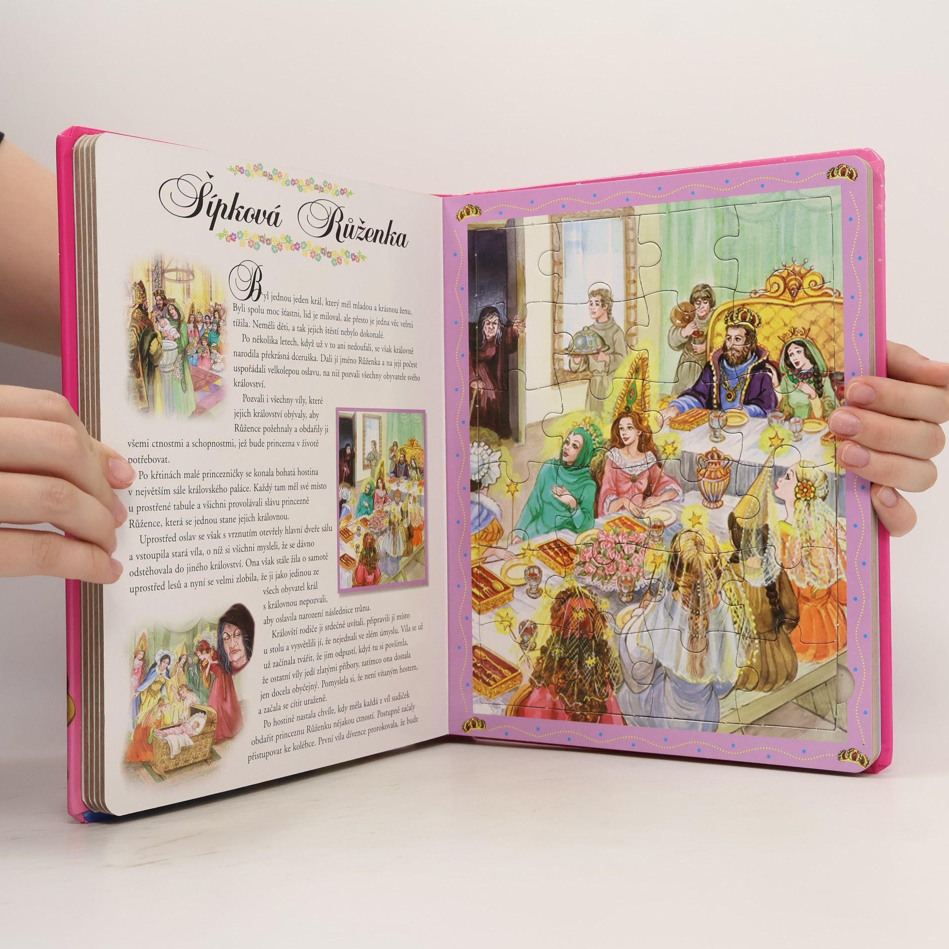 AA.VV. Pohádkové princezny - 7 puzzle s pohádkou
