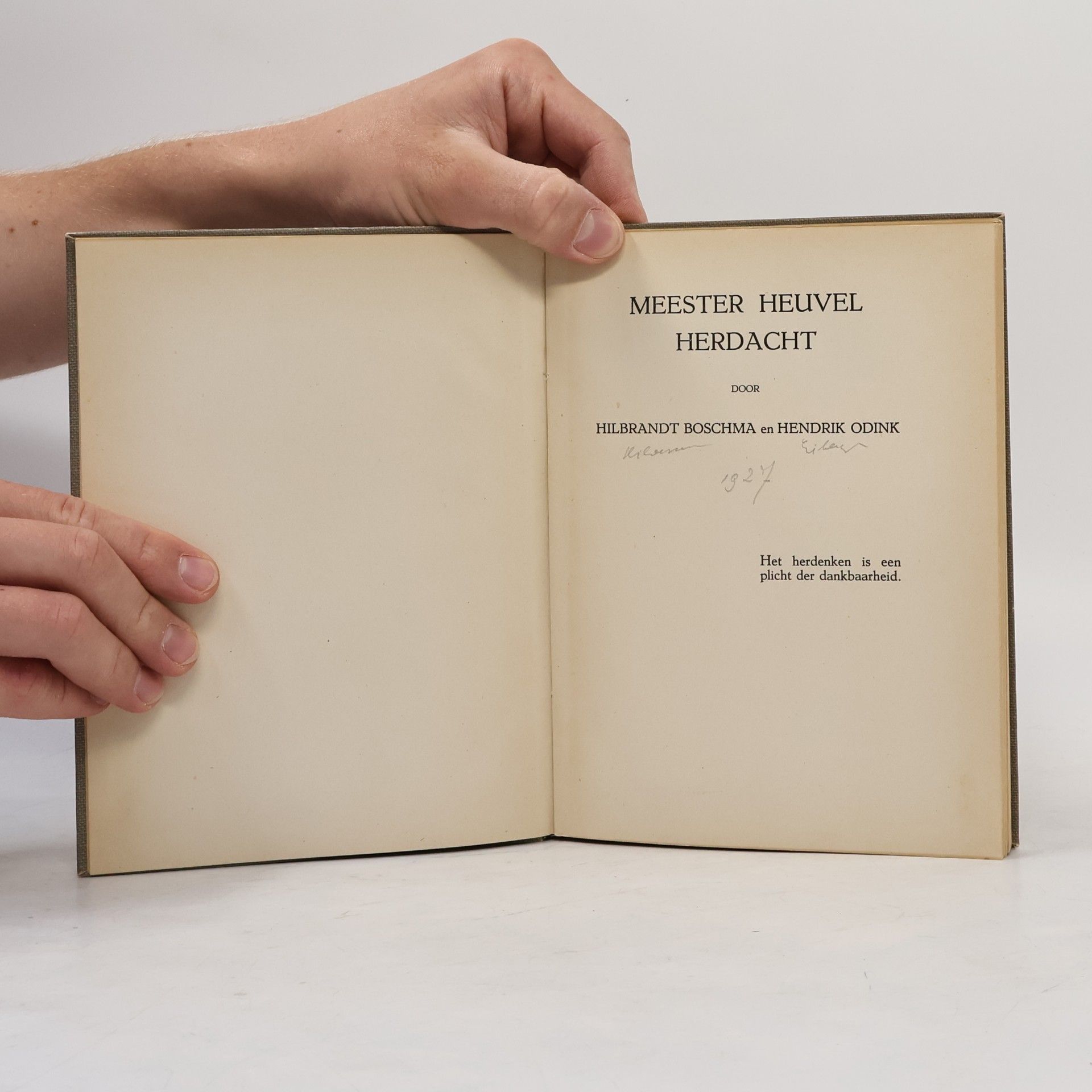 Hendrik Odink Meester Heuvel Herdacht