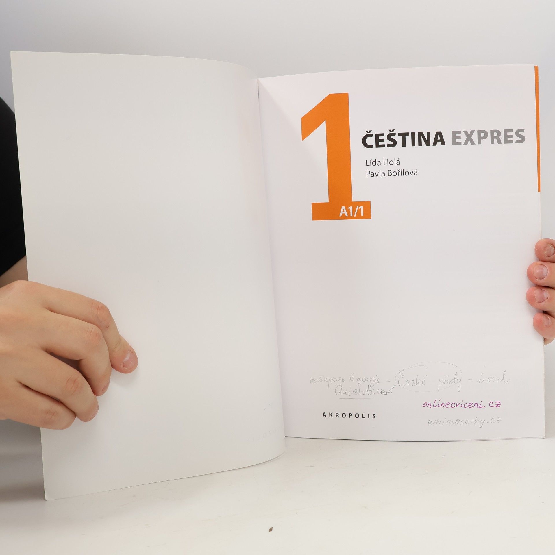 Lída Holá Čeština expres A1/1 + příloha - anglická verze