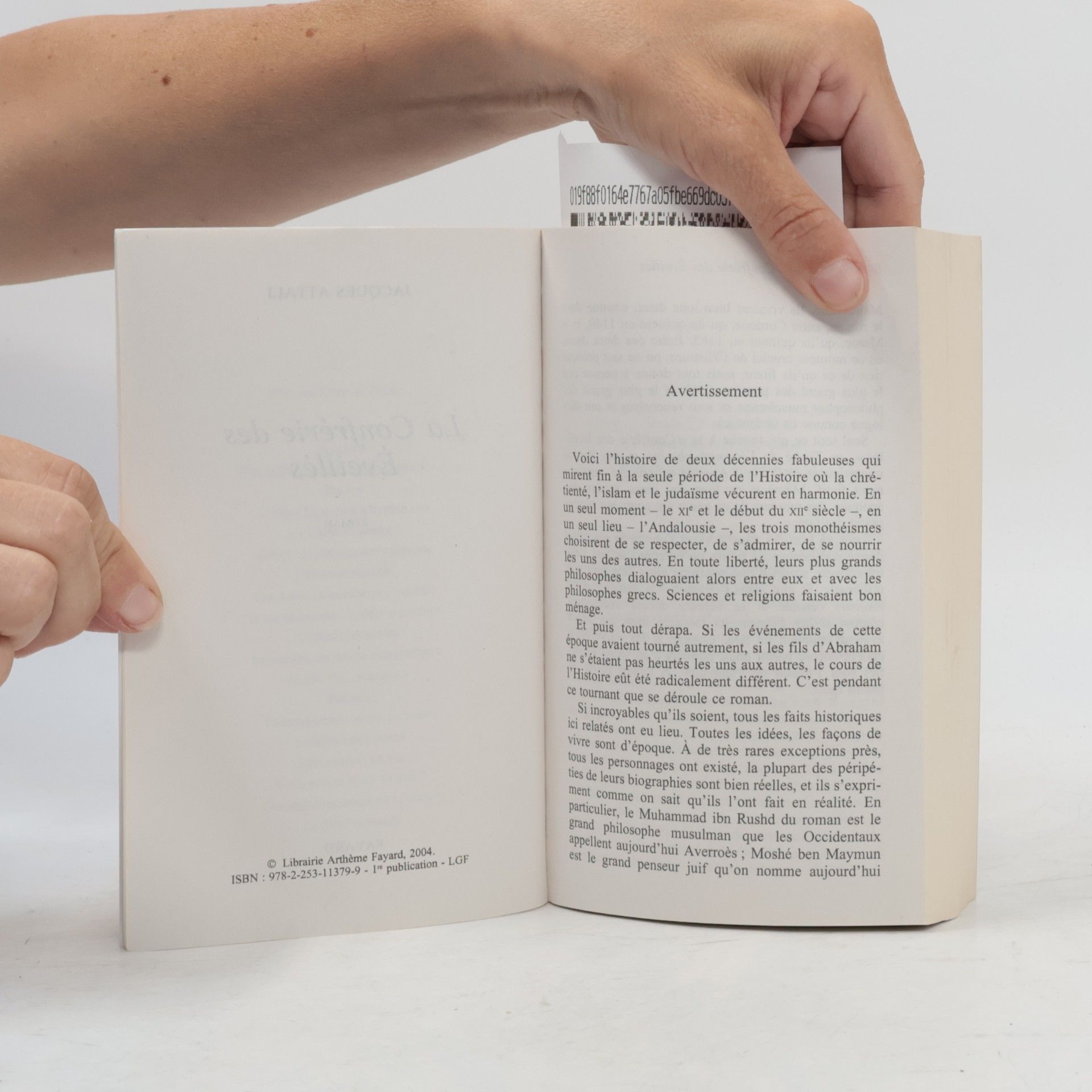 Jacques Attali Le Livre de Poche: La confrérie des éveillés