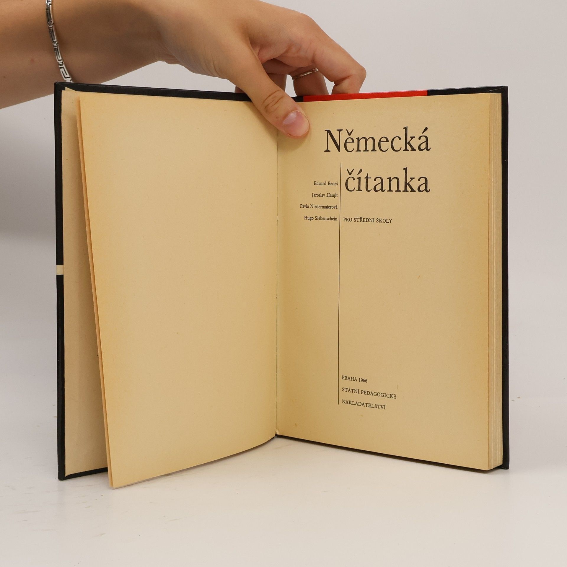 Eduard Beneš Německá čítanka pro střední školy