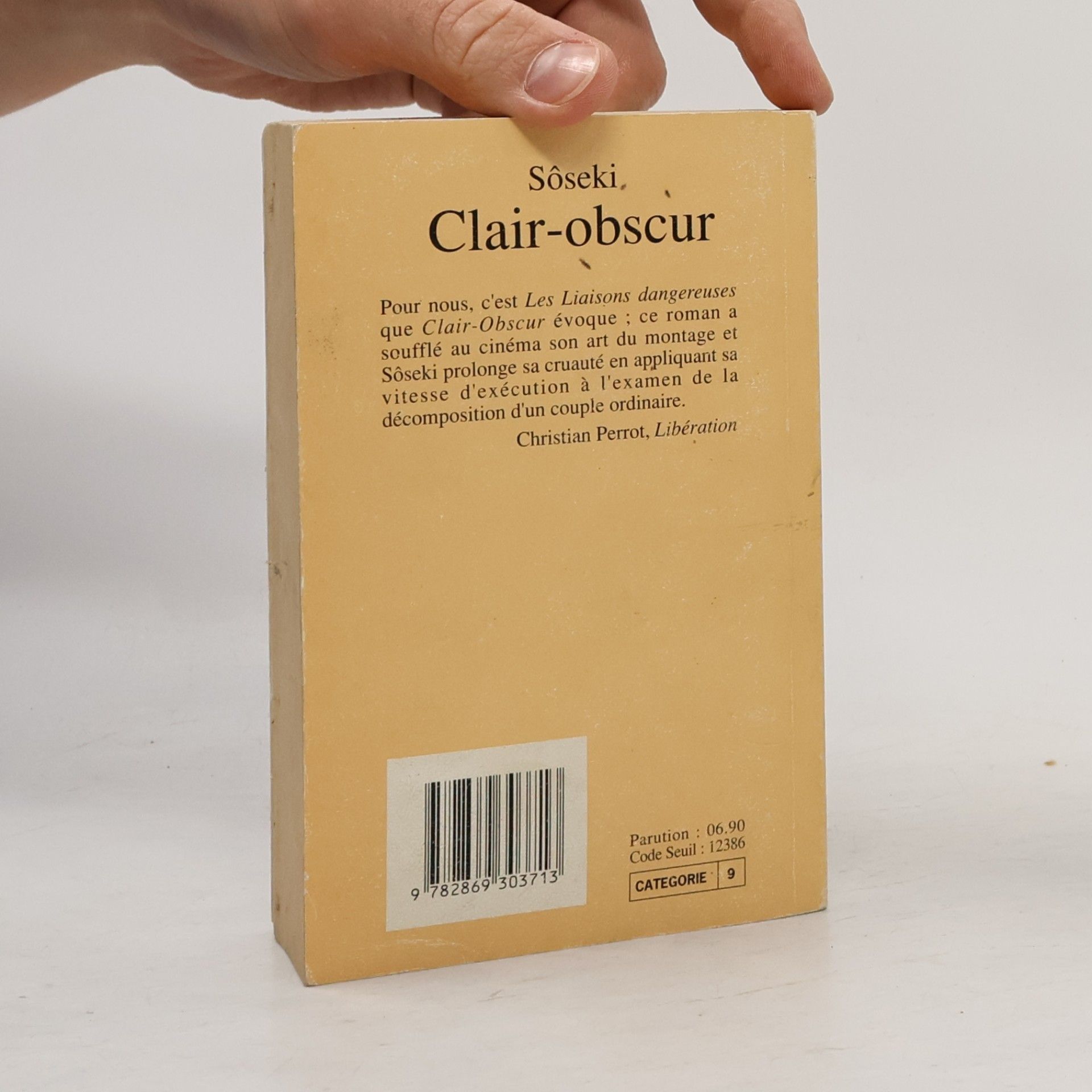 Natsume Sōseki Bibliothèque étrangère Rivages: Clair-obscur