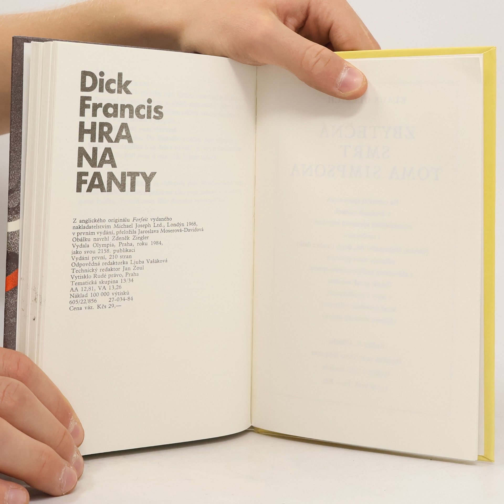 Dick Francis Hra na fanty