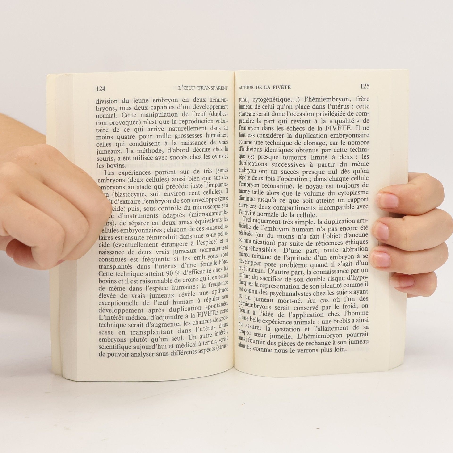 Jacques Testart L'oeuf transparent