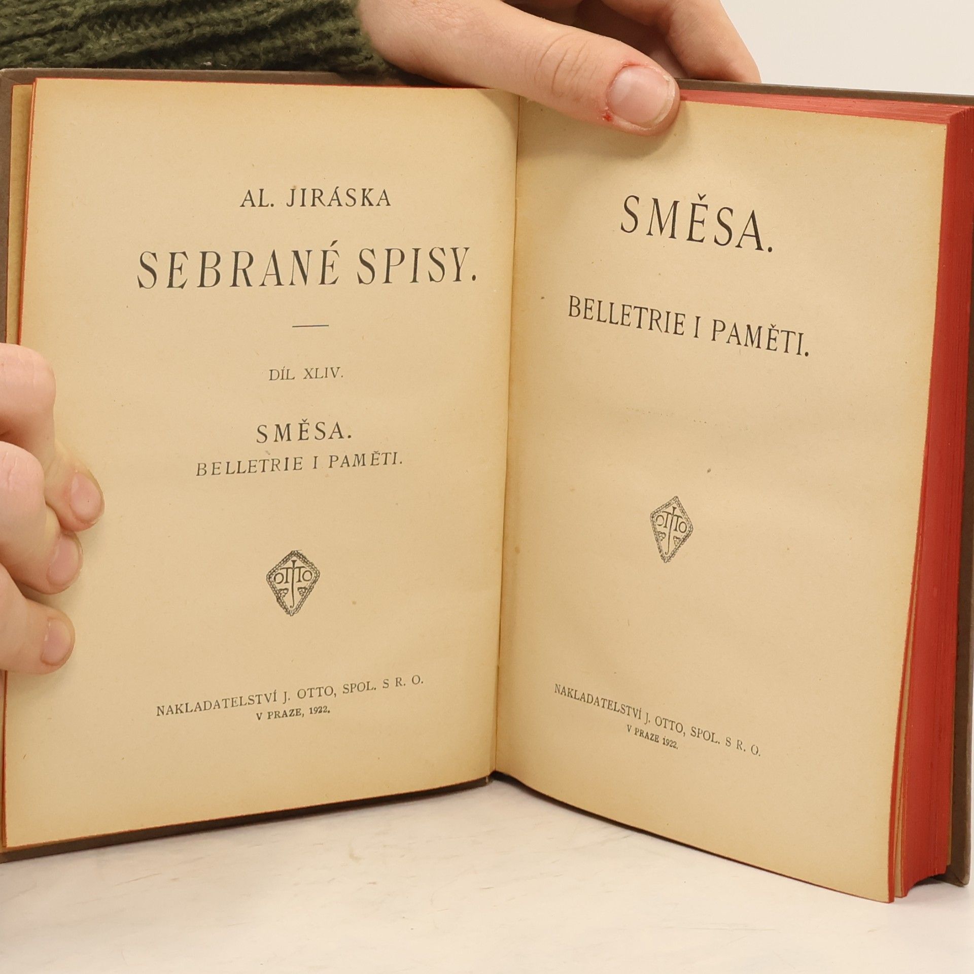Alois Jirásek Směsa beletrie i paměti