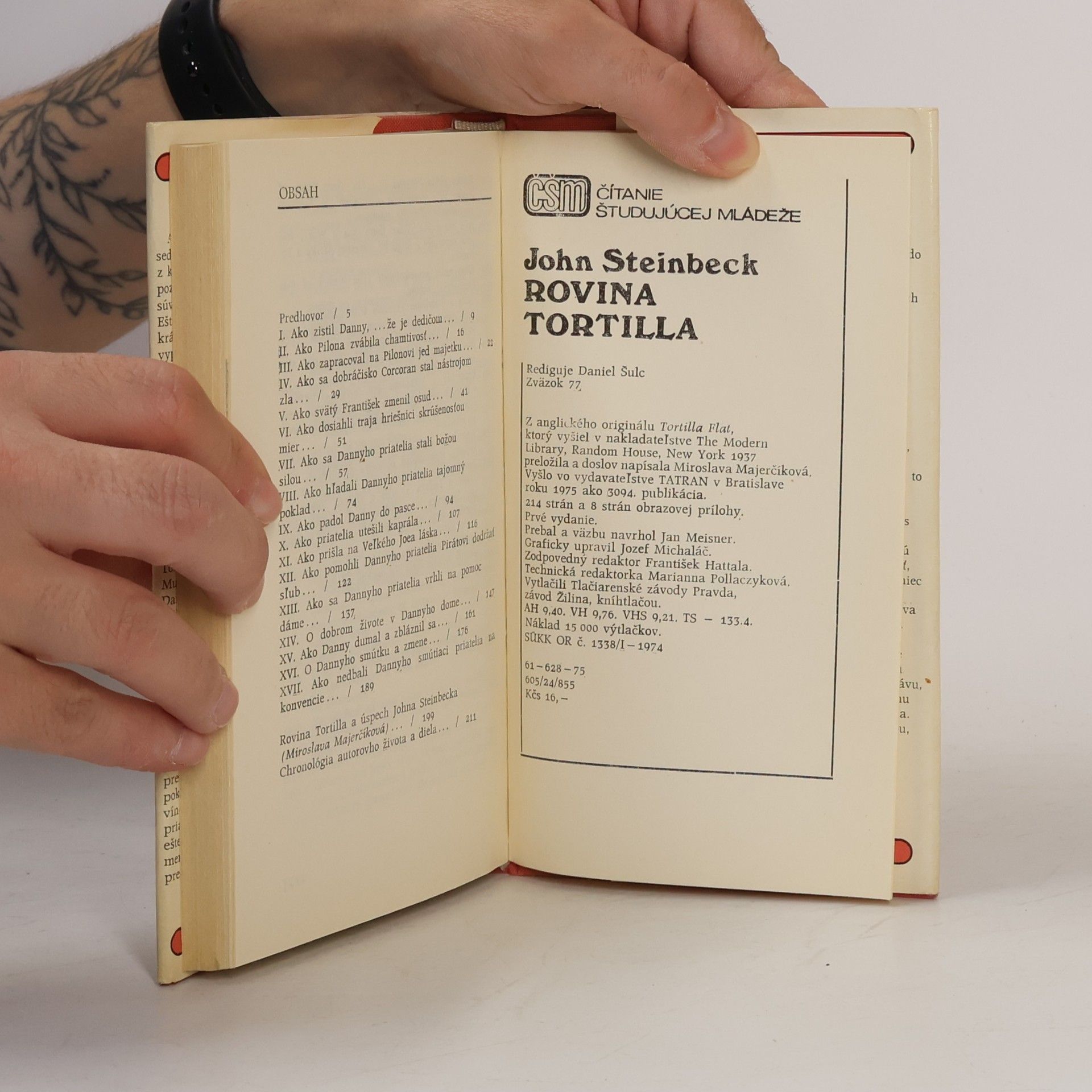 John Steinbeck Rovina Tortilla
