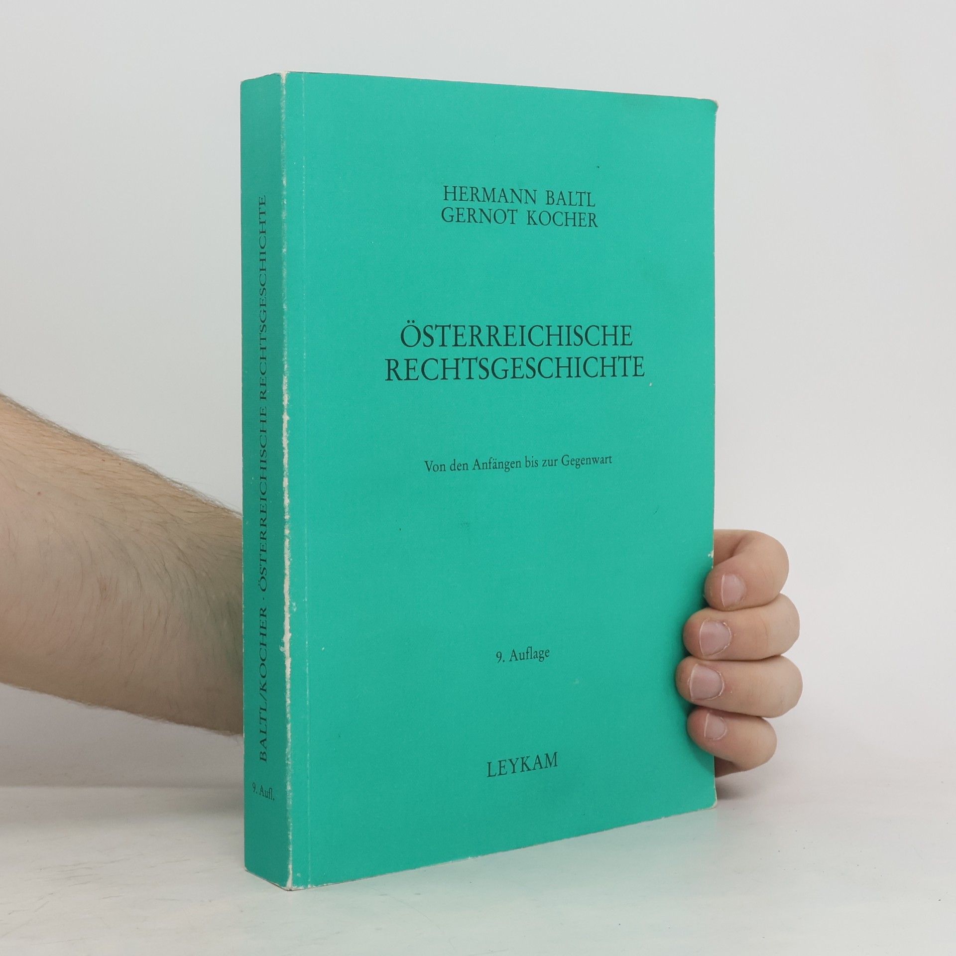 Hermann Baltl Österreichische Rechtsgeschichte