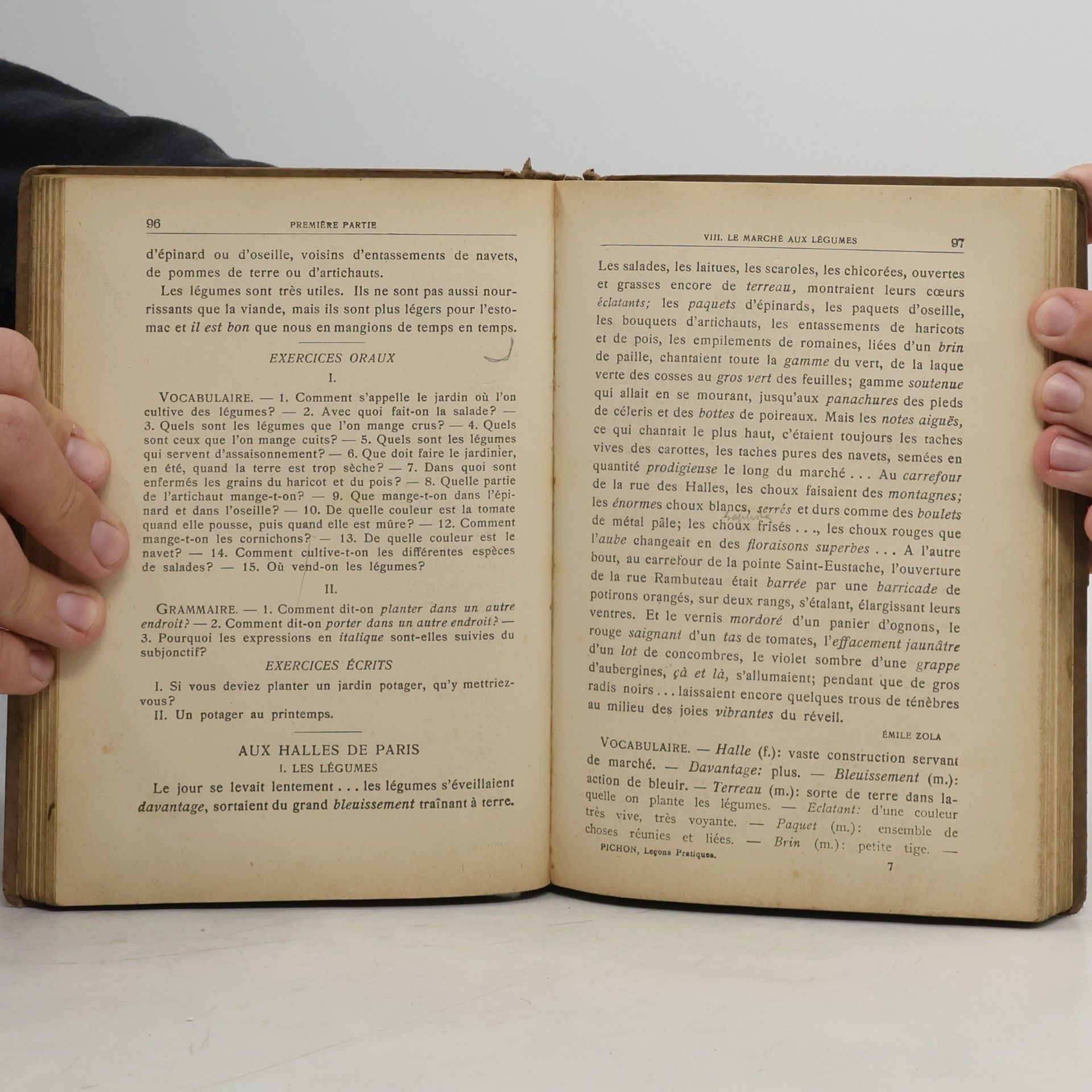 J. E. Pichon Leçons Pratiques de Vocabulaire, de Syntaxe et de Lecture littéraire