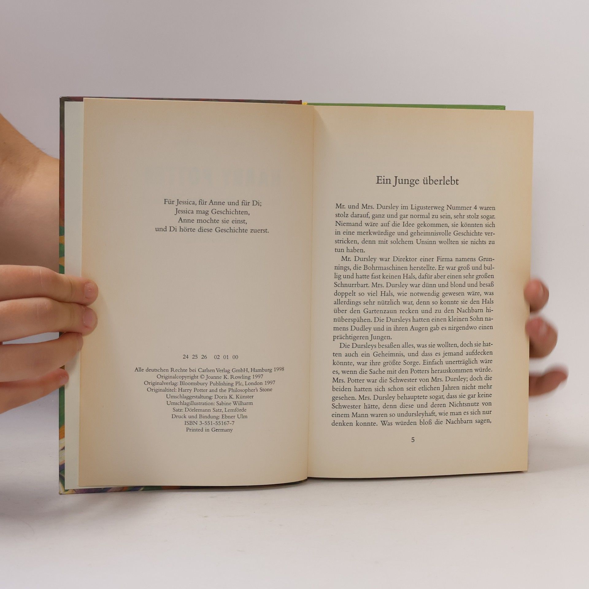 J. K. Rowling Harry Potter und der Stein der Weisen