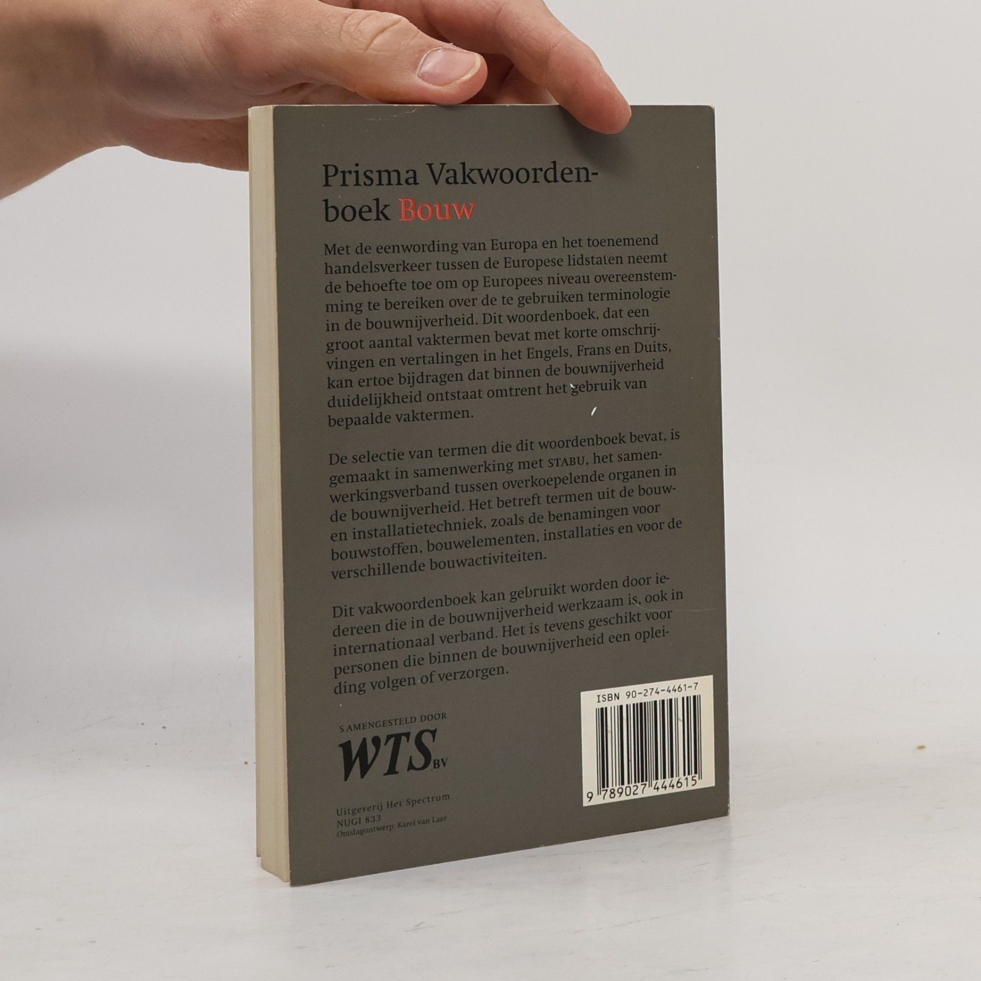 Ellen de Wilde Prisma taal: Prisma vakwoordenboek bouw