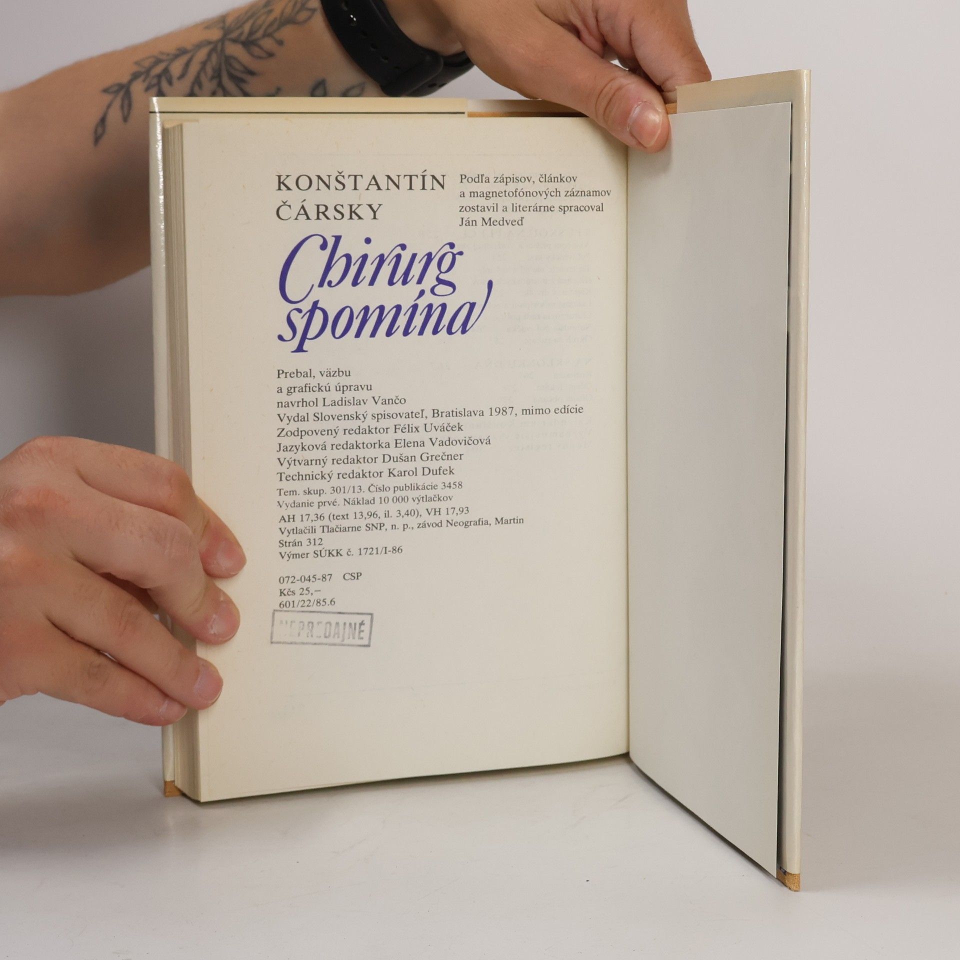 Konštantín Čársky Chirurg spomína