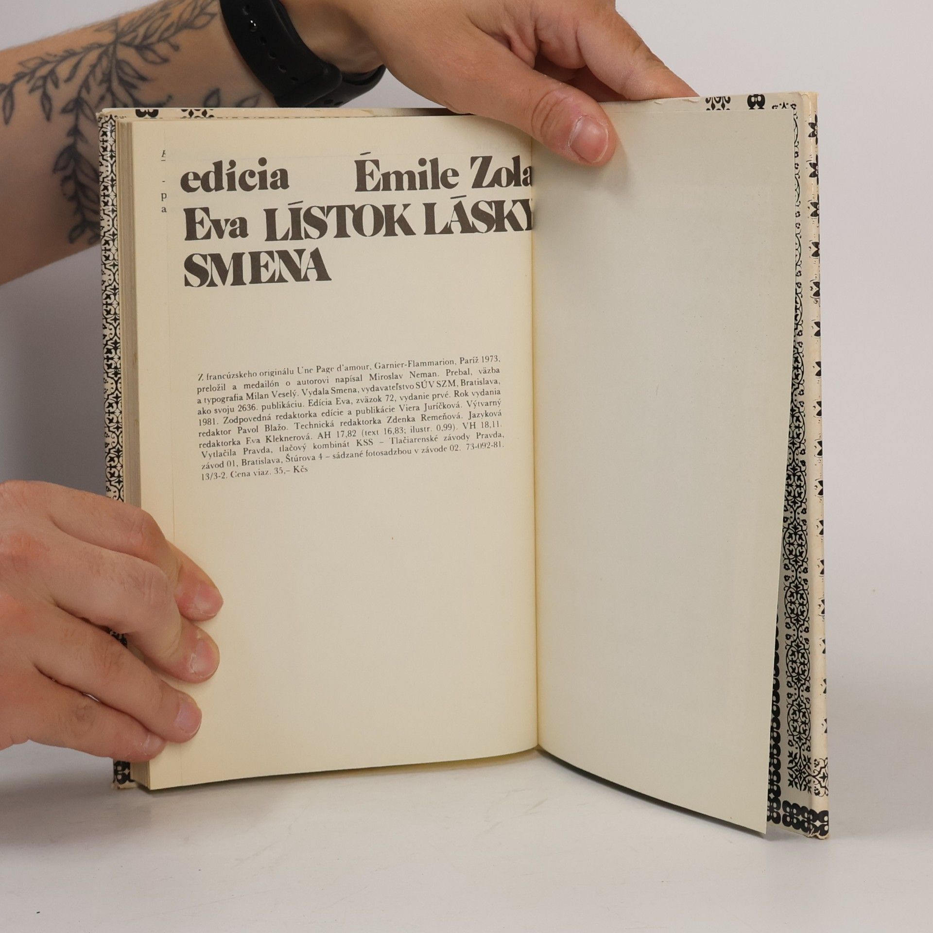 Émile Zola Lístok lásky