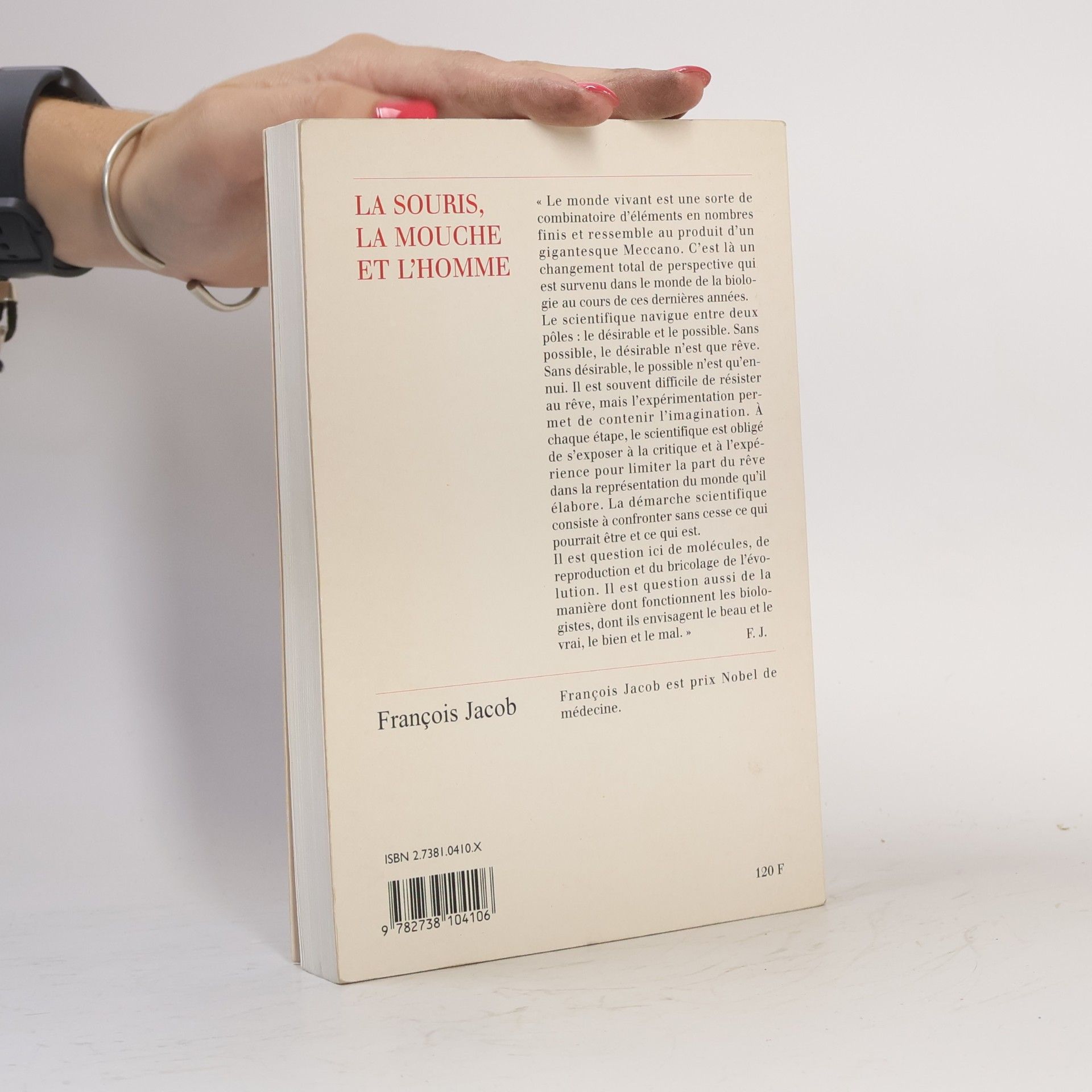 François Jacob La souris, la mouche et l'homme