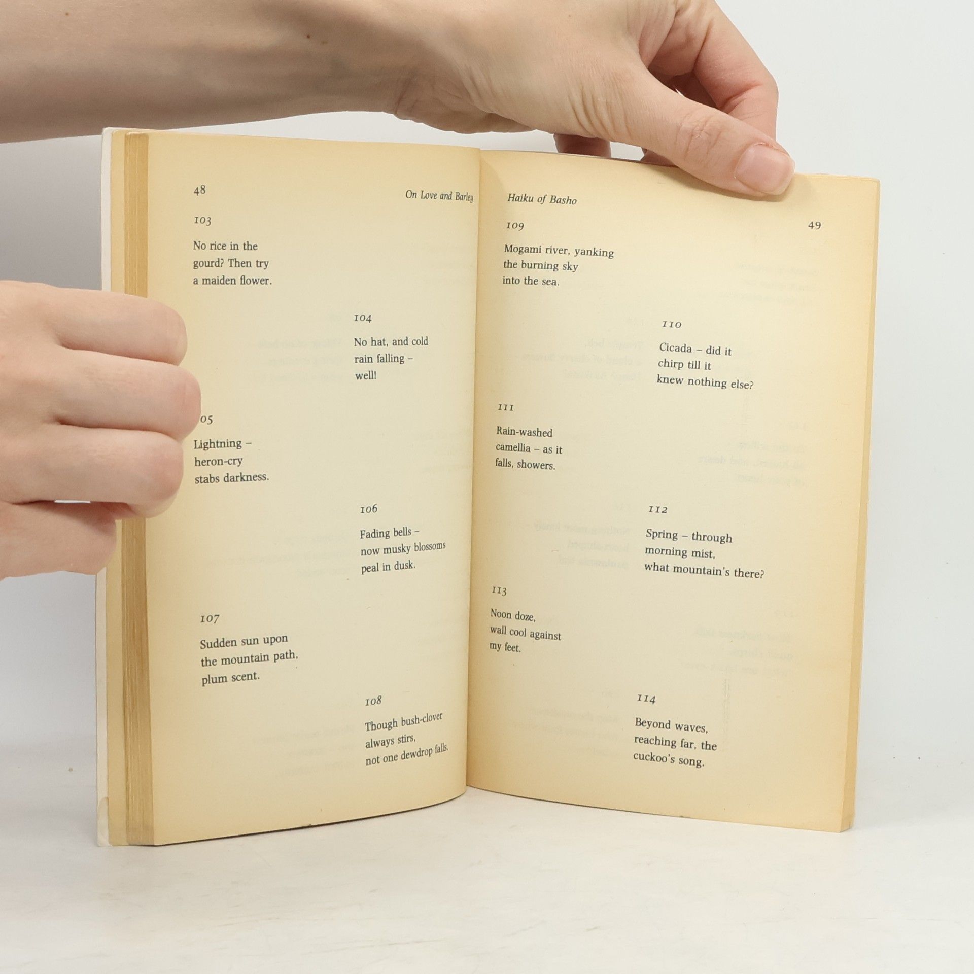 Bašó Macuo Penguin Classics: On Love and Barley