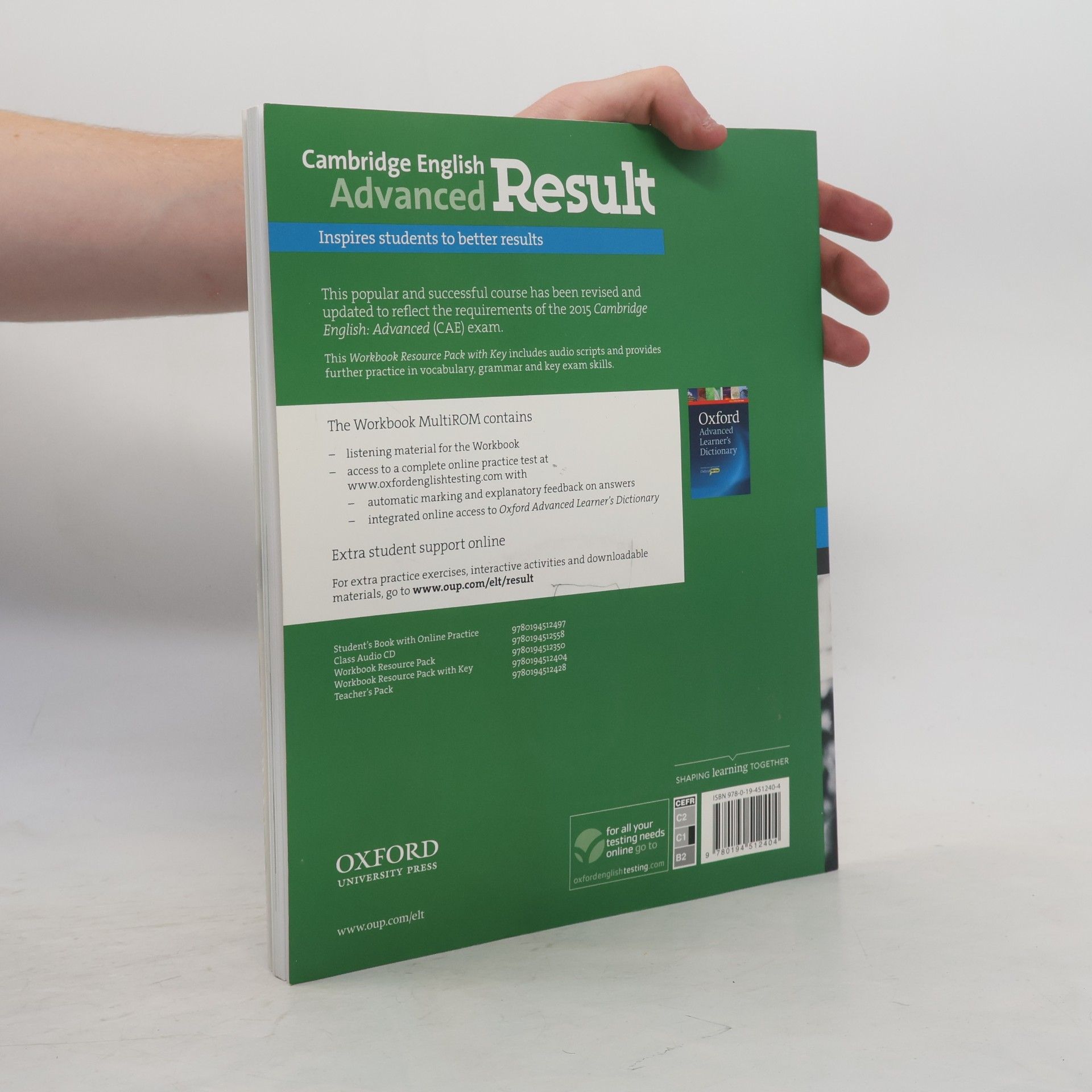 Kathy Gude Cambridge English advanced result : workbook resource pack with key
