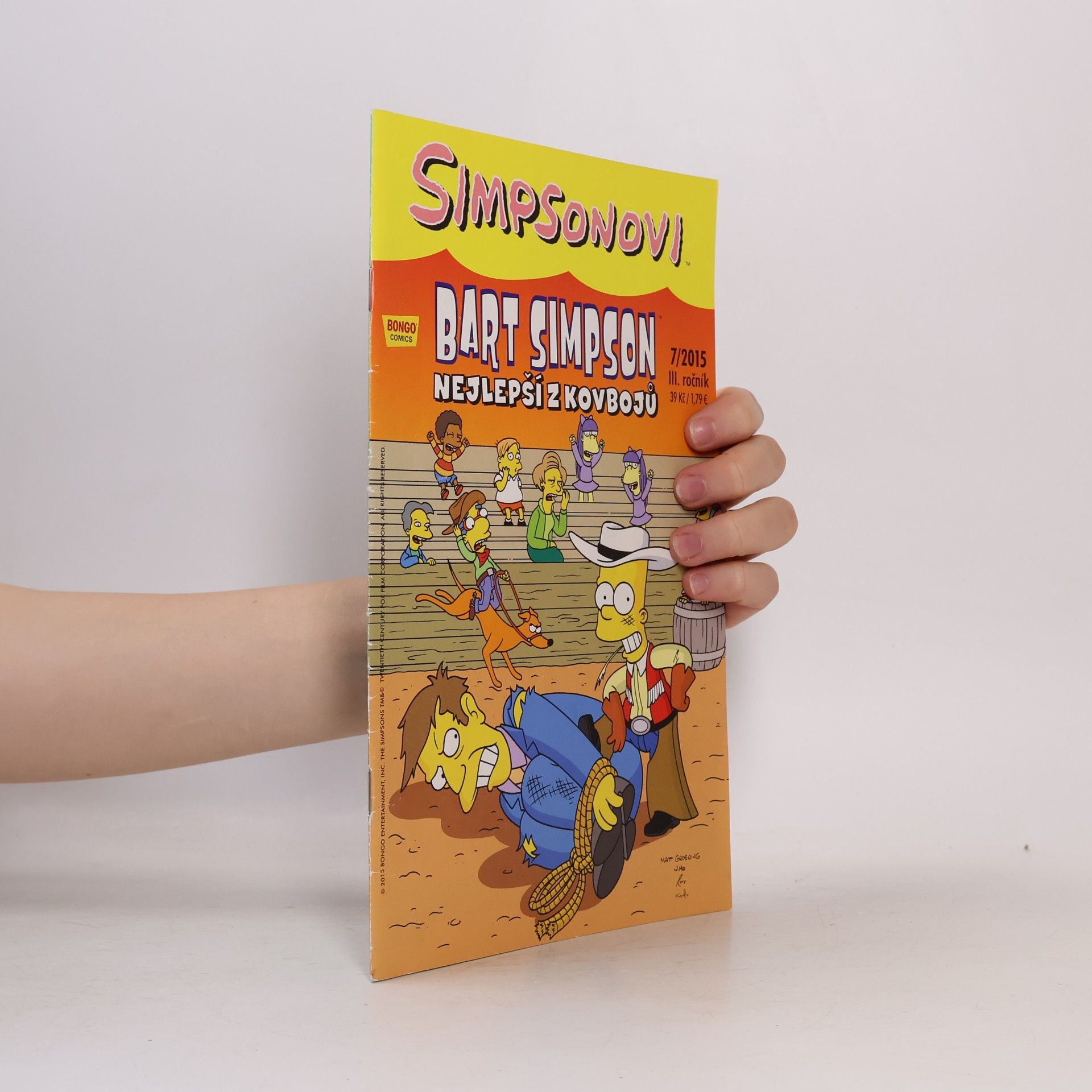 Matt Groening Simpsonovi 7/2015. Bart Simpson. Nejlepší z kovbojů