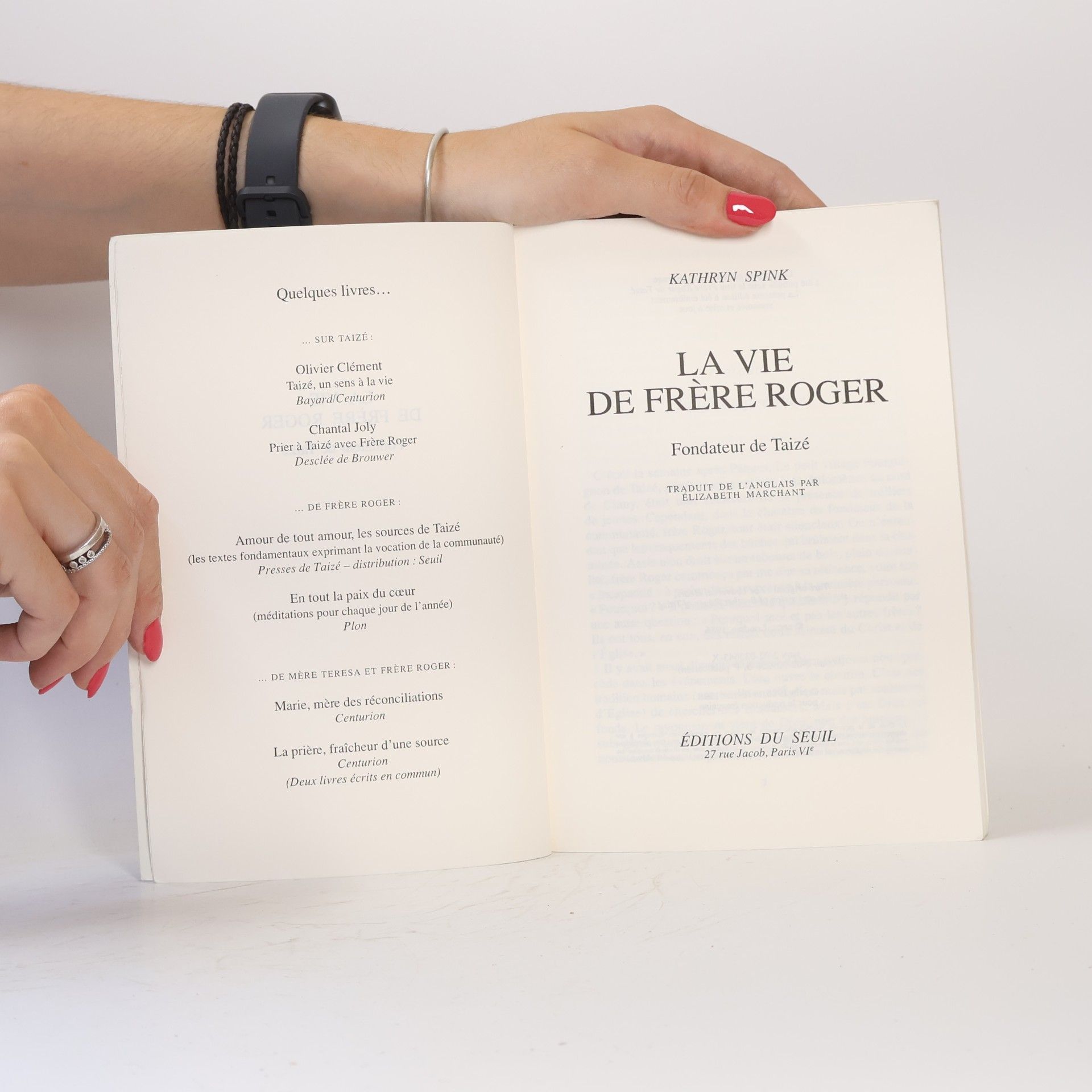 Kathryn Spink La Vie de frère Roger, fondateur de Taizé