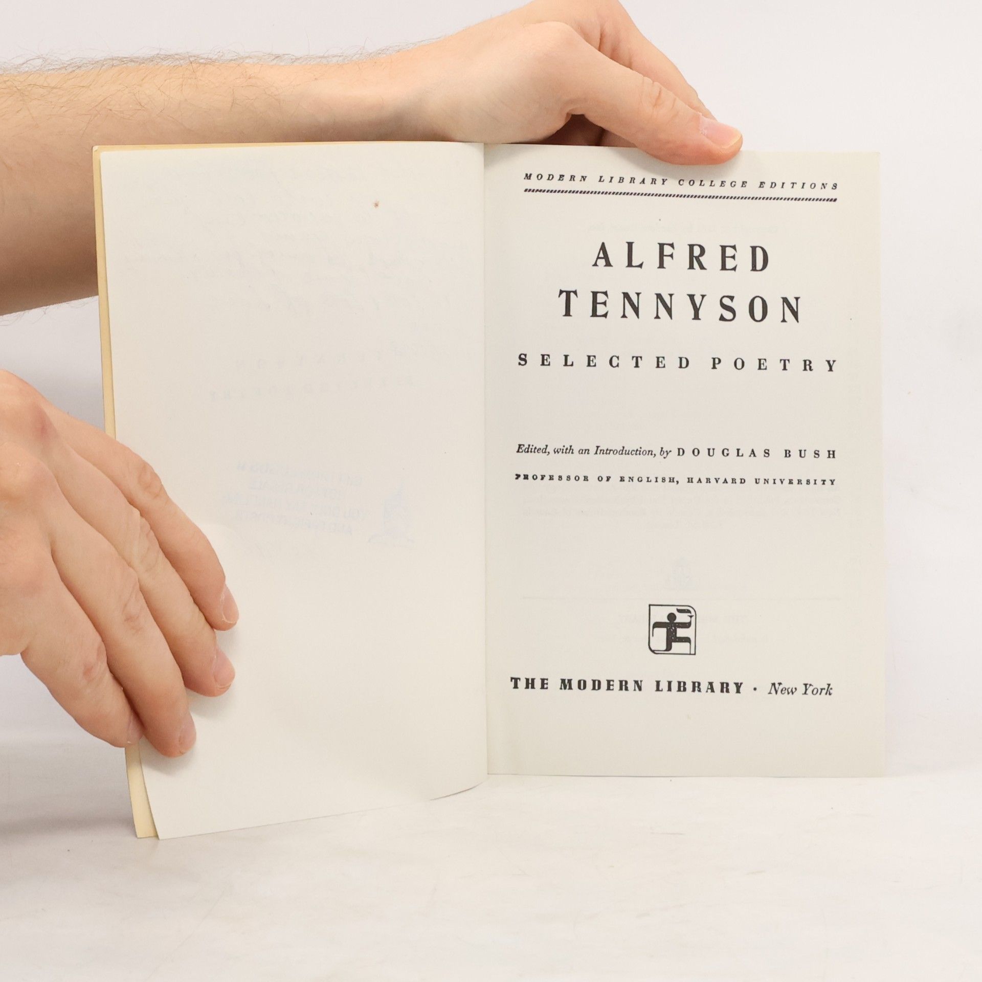 Alfred Lord Tennyson Modern Library College Editions: Selected Poetry