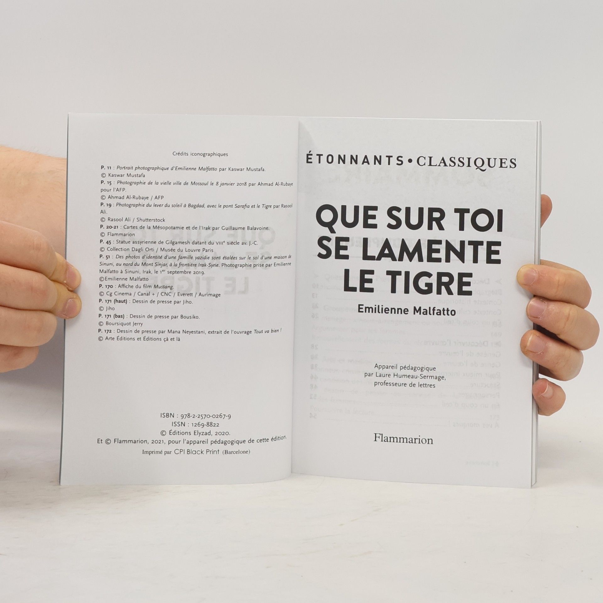 Emilienne Malfatto Que sur toi se lamente le tigre