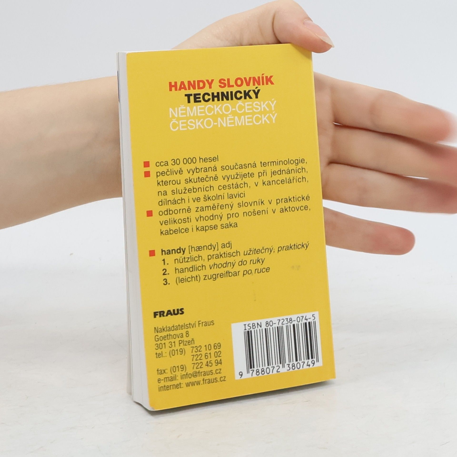 František Pfrogner Handy slovník technický německo-český, česko-německý. Handy-Wörterbuch Technik Deutsch-Tschechisch, Tschechisch-Deutsch
