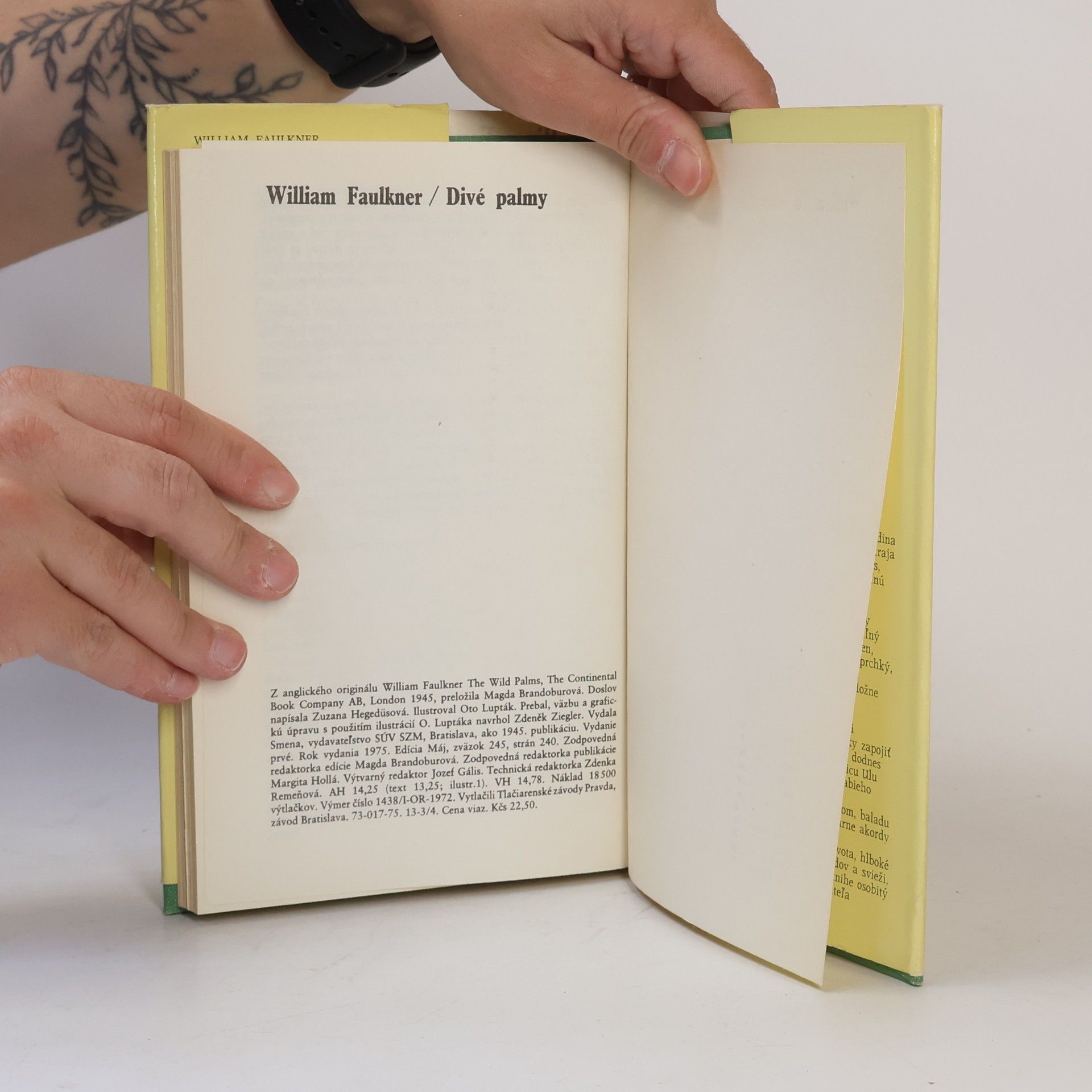 William Faulkner Divé palmy