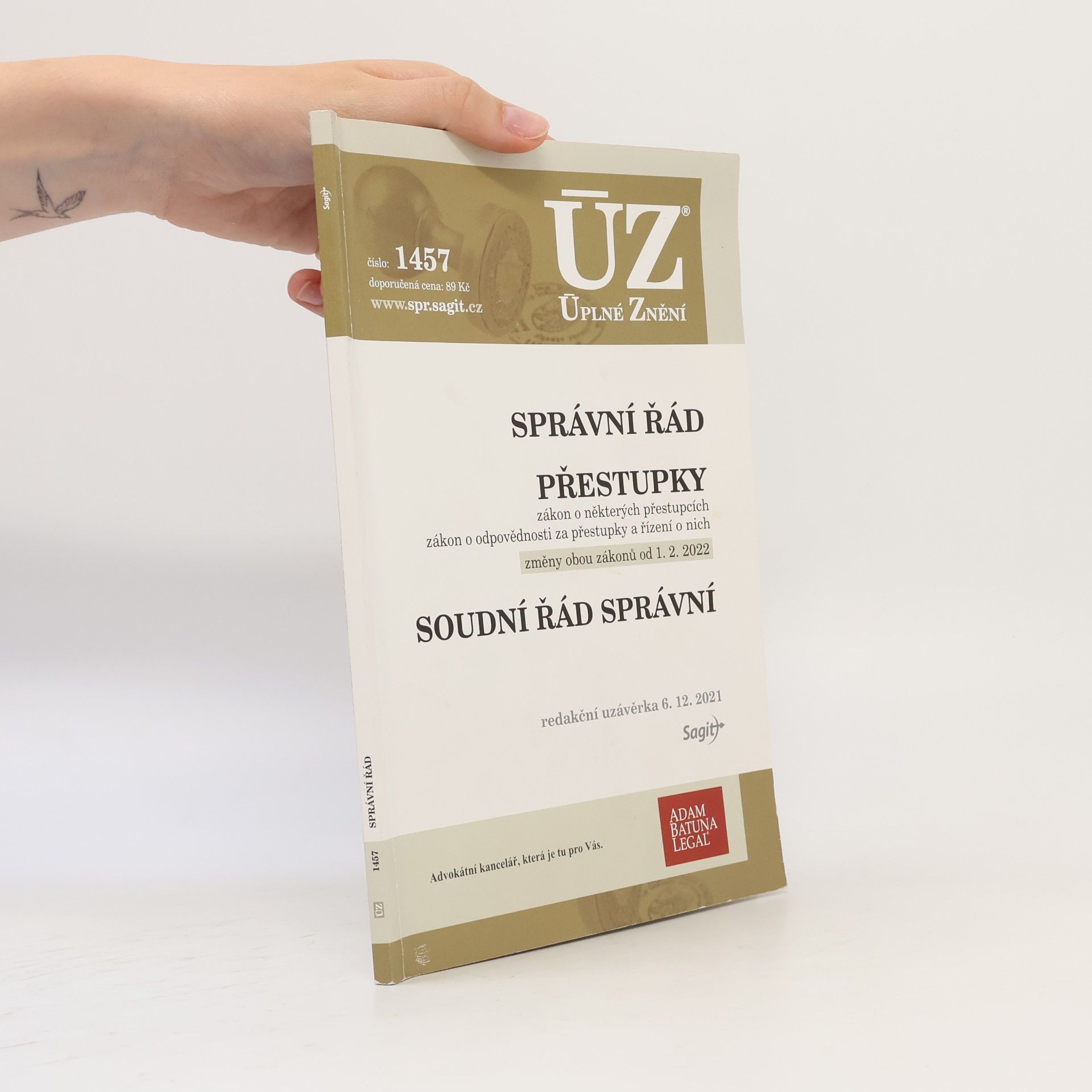 Various authors Správní řád. Přestupky. Soudní řád správní