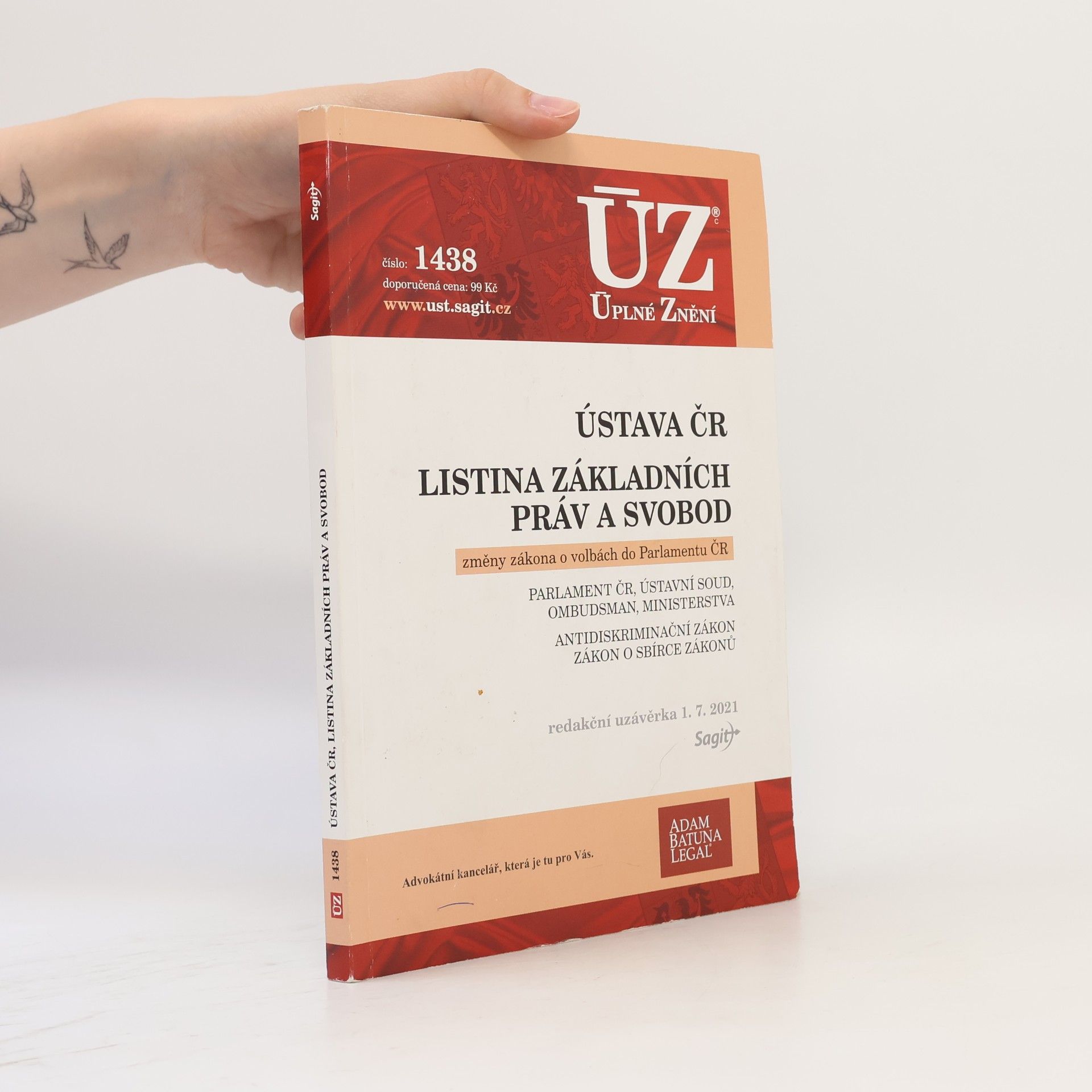Auteurscollectief ÚZ 1438. Ústava ČR, Listina základních práv a svobod