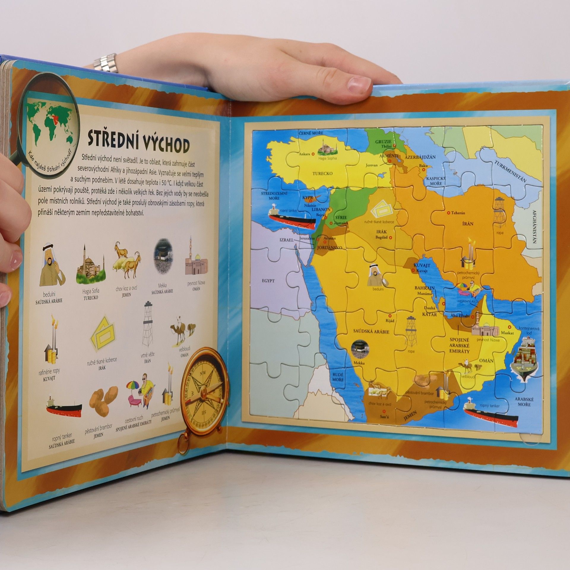 Various authors Atlas světa s puzzle