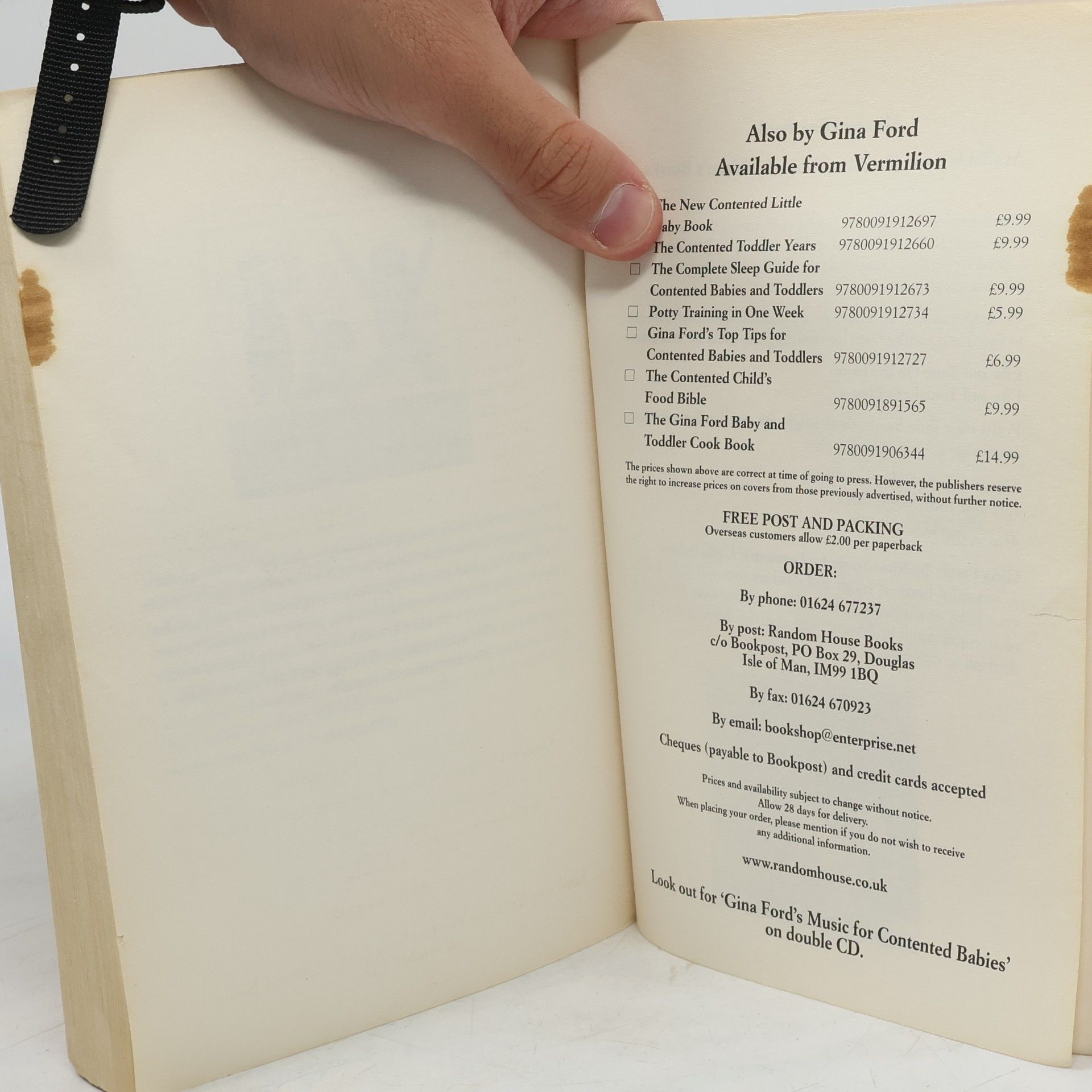Gina Ford The contended little baby book of weaning