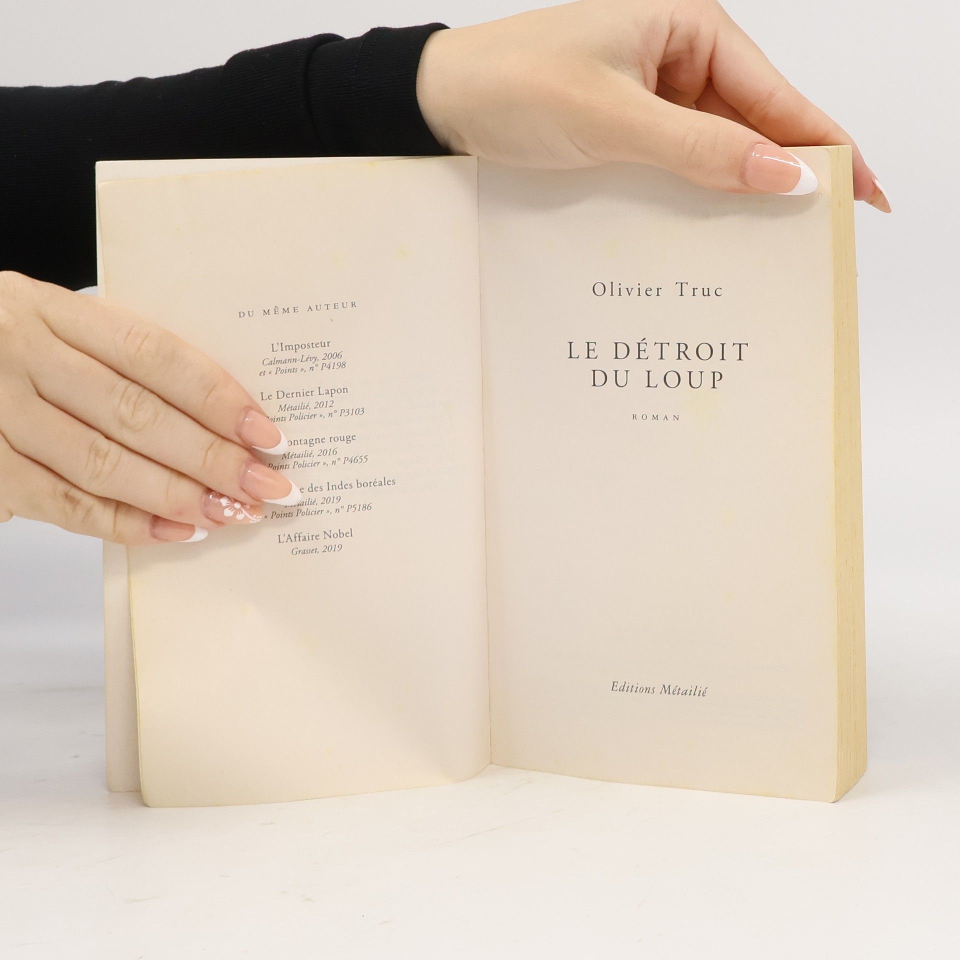 Olivier Truc Le Détroit du Loup