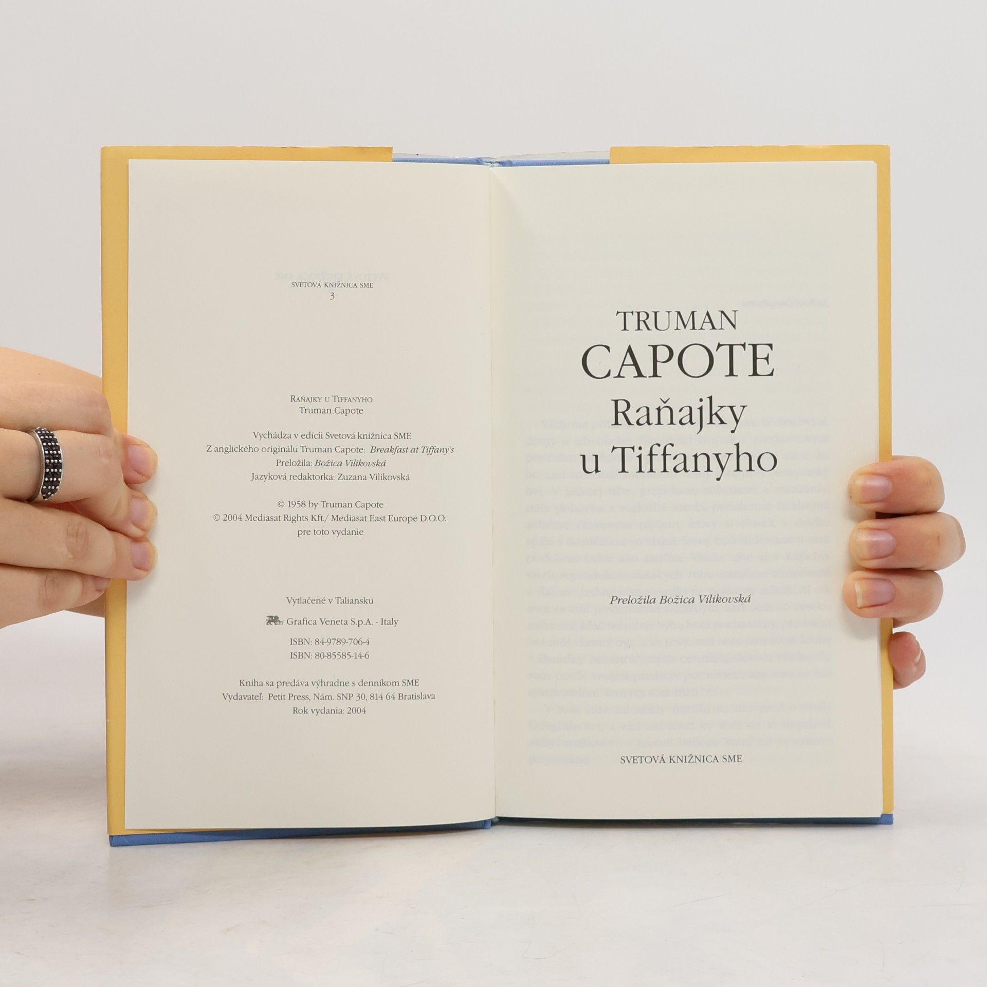 Truman Capote Raňajky u Tiffanyho