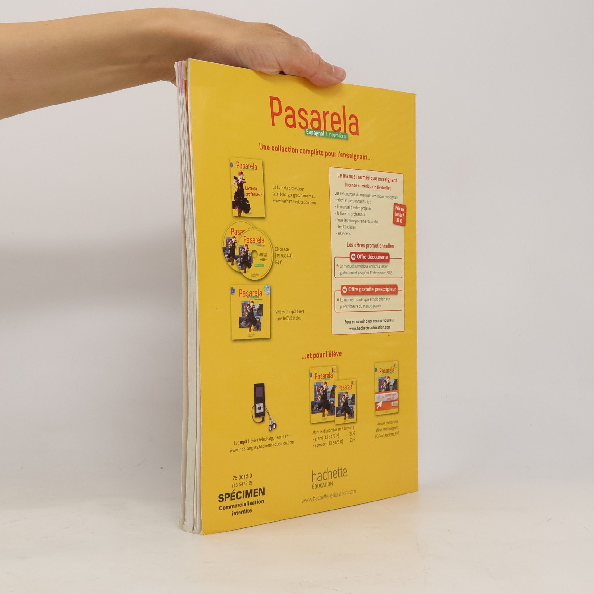 Fabien Bénézech Pasarela Première - Espagnol - Livre élève Grand format - Edition 2013 - Nouveau BAC