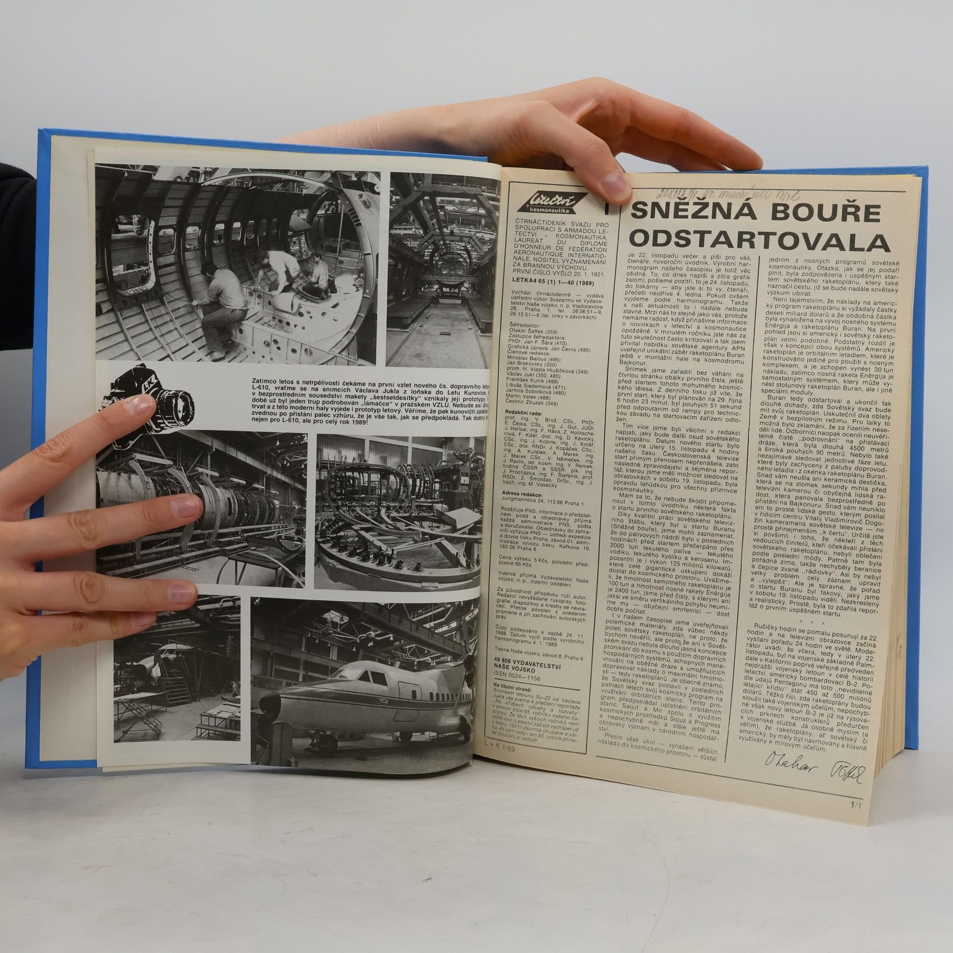 AA.VV. Letectví a kosmonautika 1989