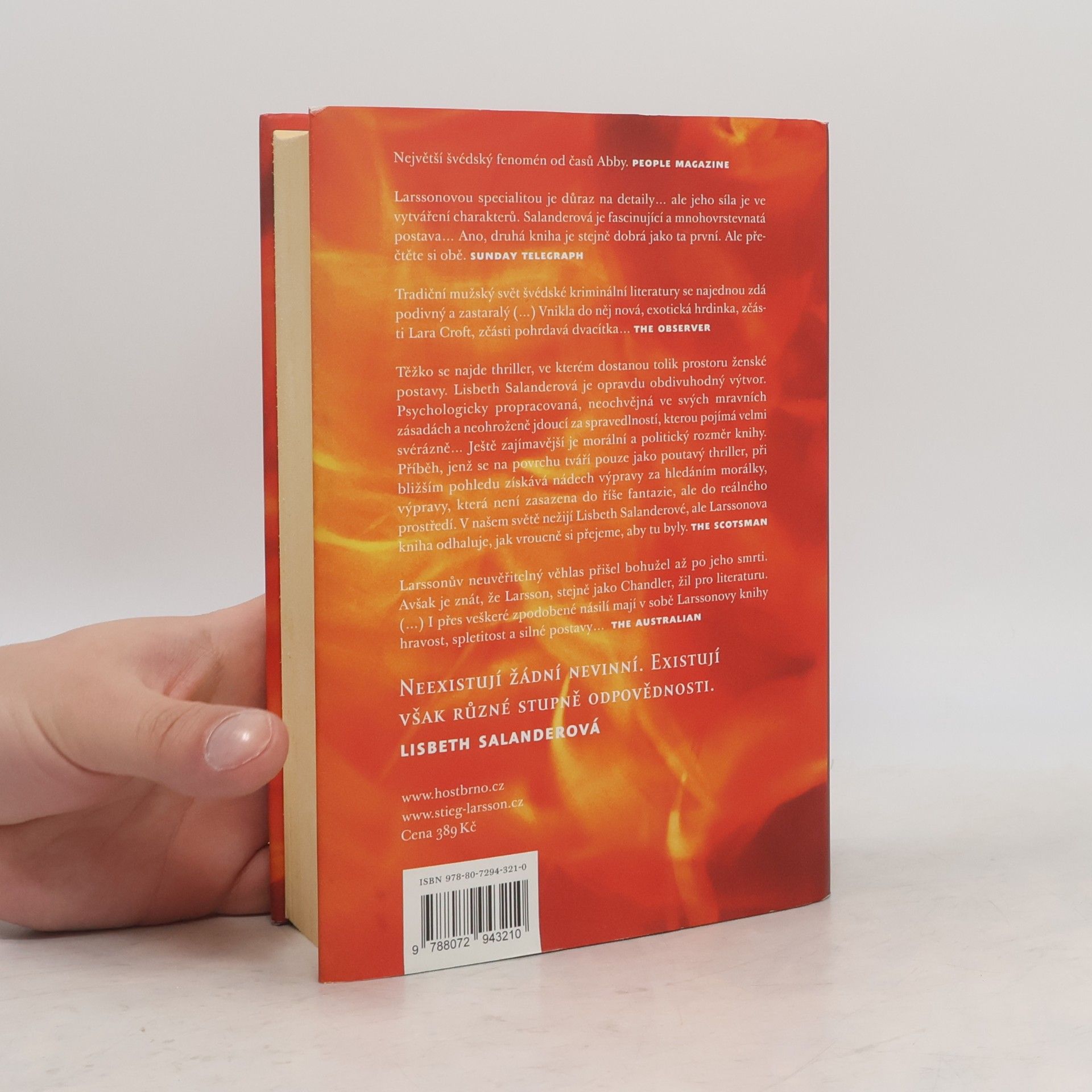 Stieg Larsson Dívka, která si hrála s ohněm