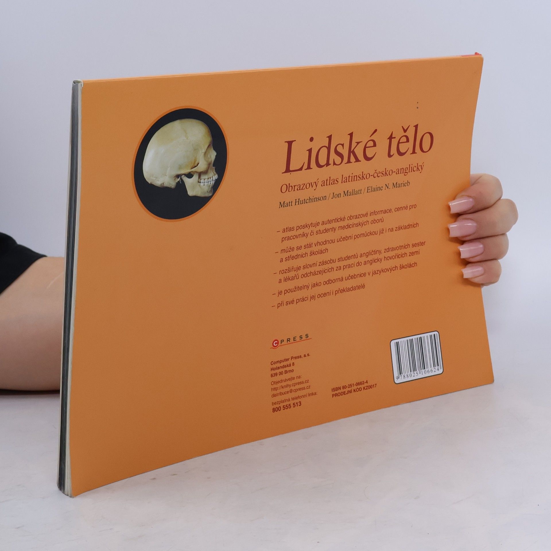Tom Hutchinson Lidské tělo : obrazový atlas latinsko-česko-anglický