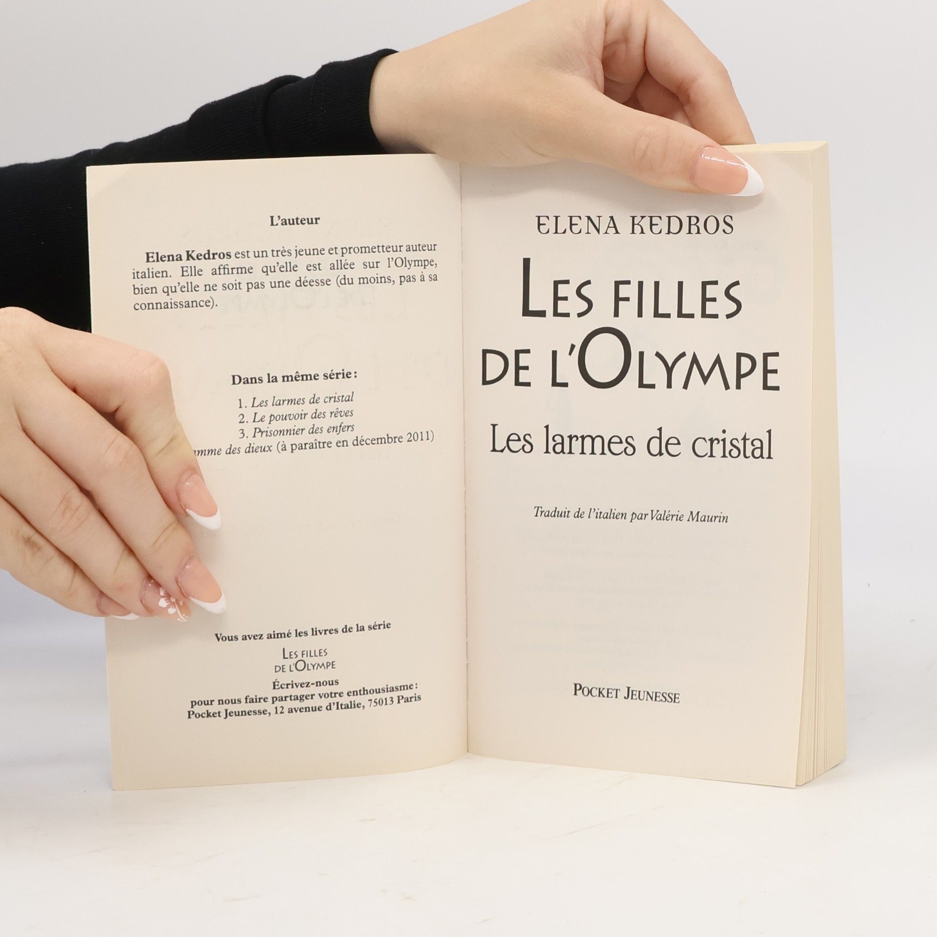 Elena Kedros Les Filles de l'Olympe - 1: Les larmes de cristal