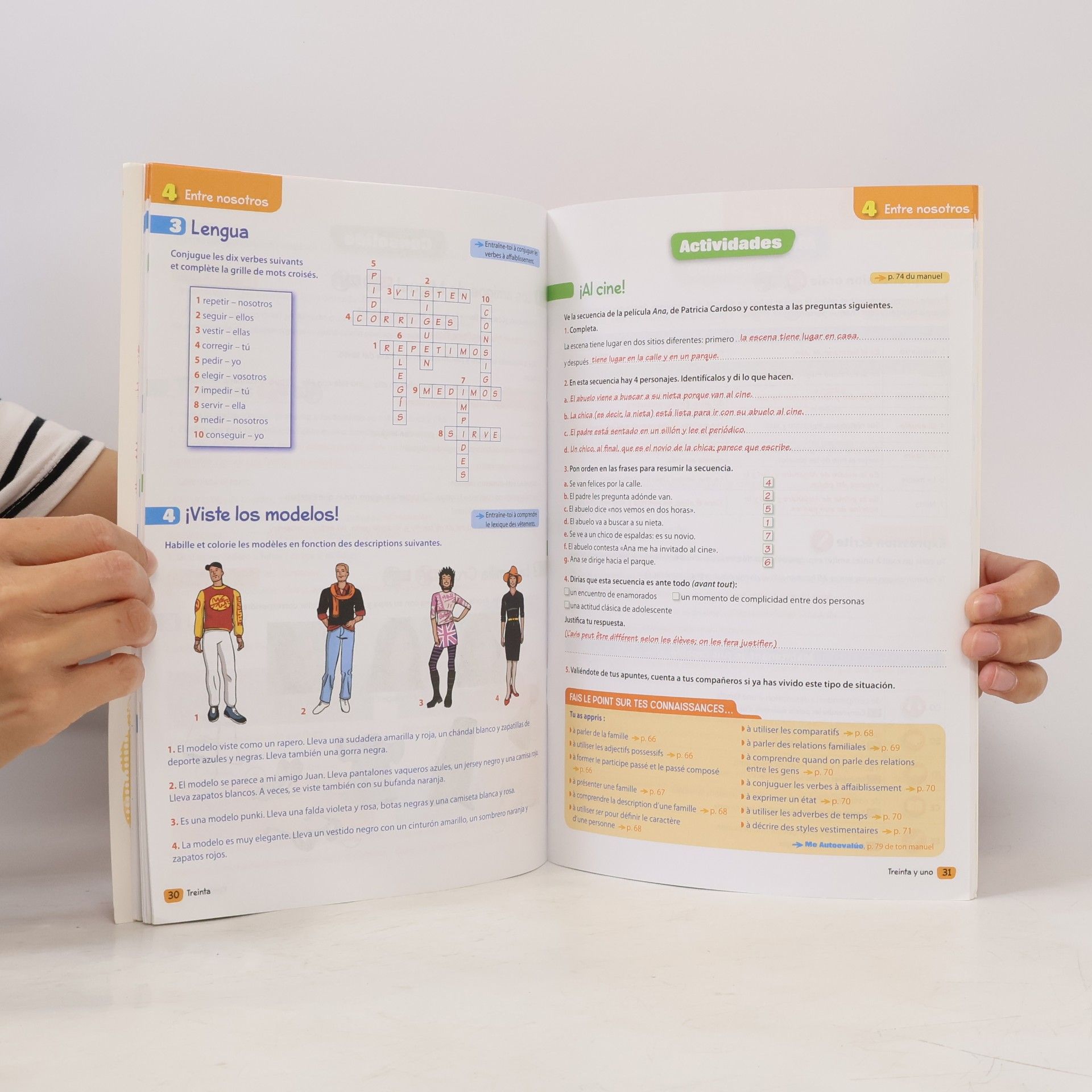 Isabel Hidalgo El nuevo ¡A mí me encanta!: Cahier d'activités - Version corrigée destinée aux enseignants