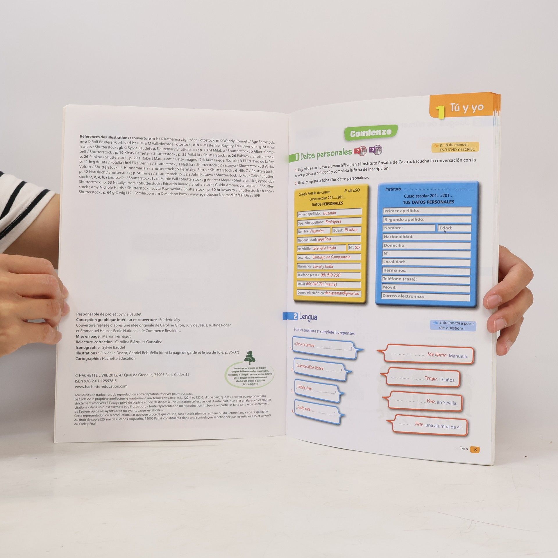 Isabel Hidalgo El nuevo ¡A mí me encanta!: Cahier d'activités - Version corrigée destinée aux enseignants