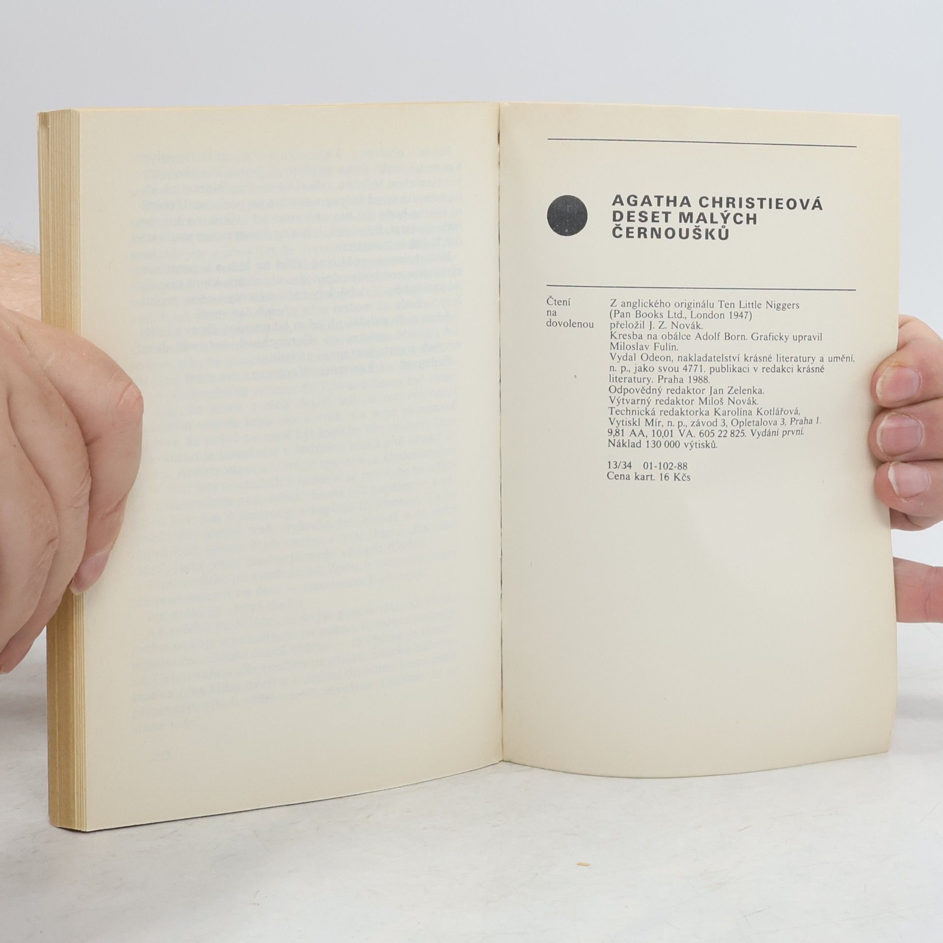 Agatha Christie Deset malých černoušků