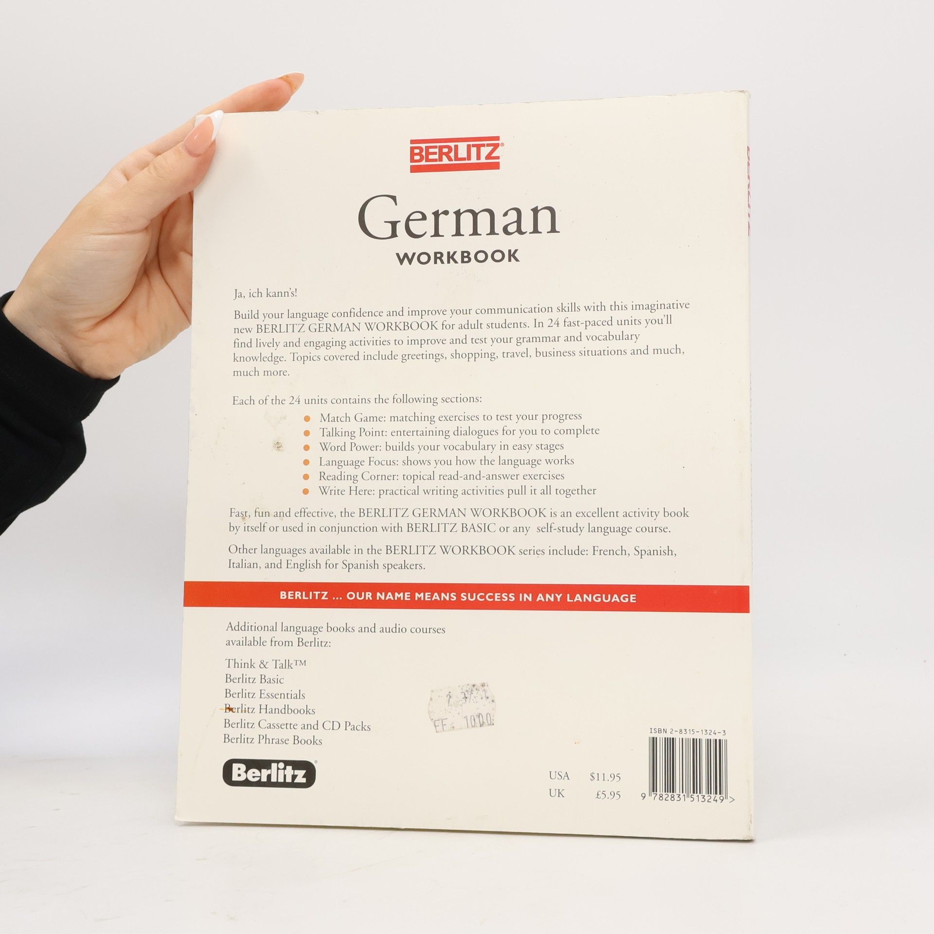 Adelheid Höffgen Berlitz Workbooks: German Workbook