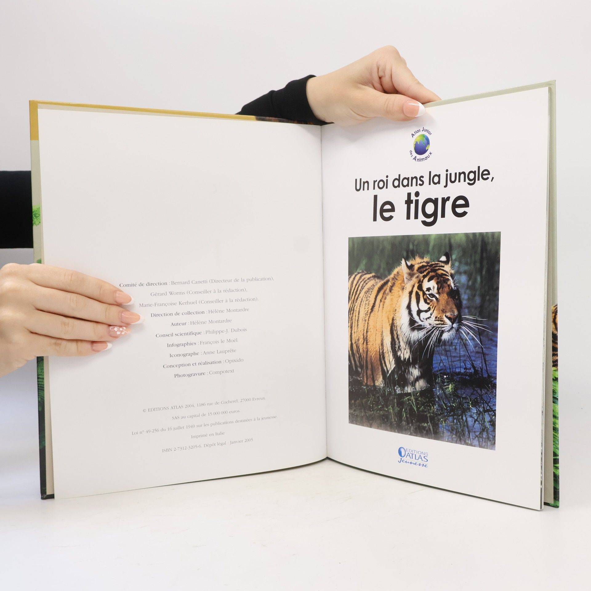 Hélène Montardre Un roi dans la jungle, le tigre (Atlas junior des animaux)