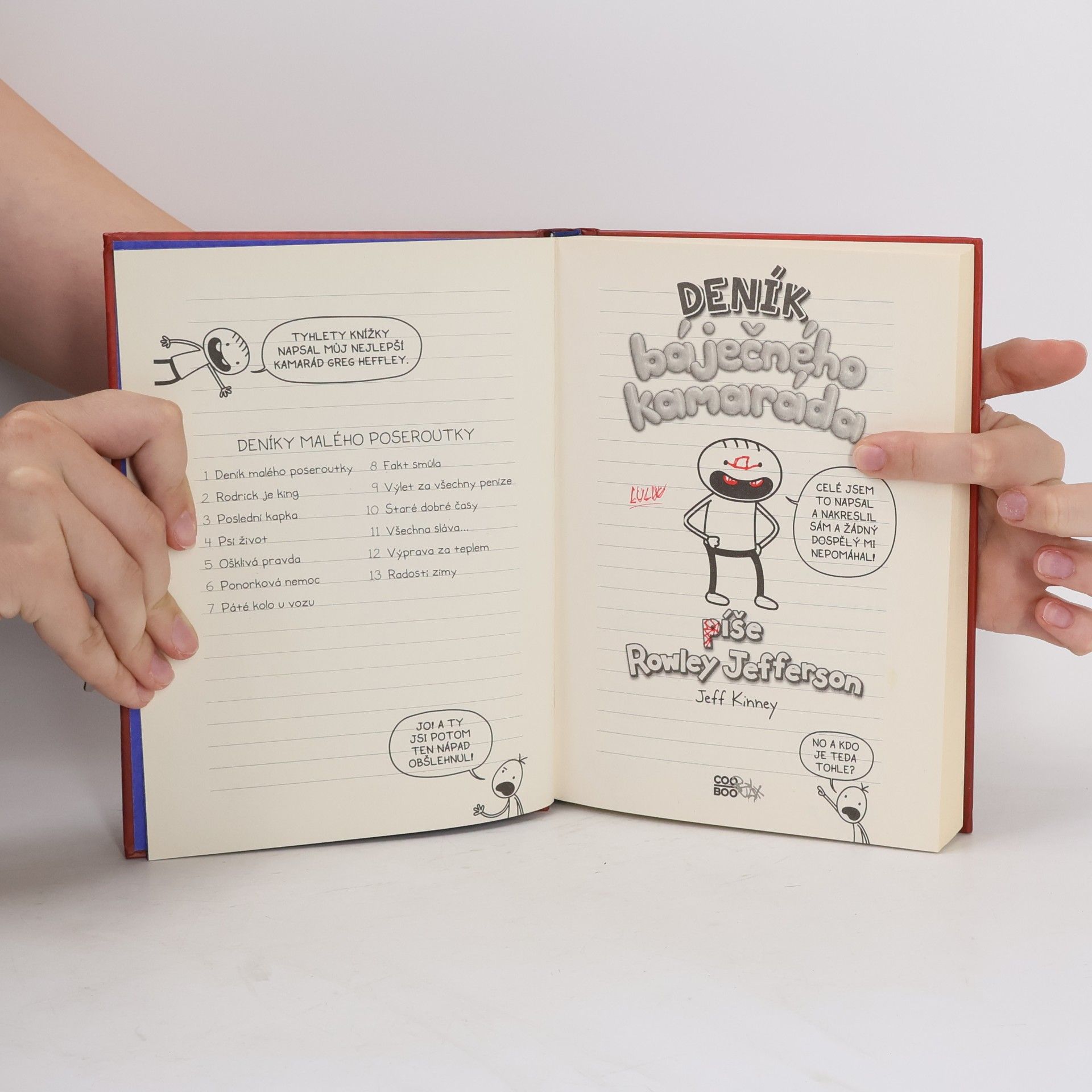 Jeff Kinney Deník báječného kamaráda. Píše Rowley Jefferson