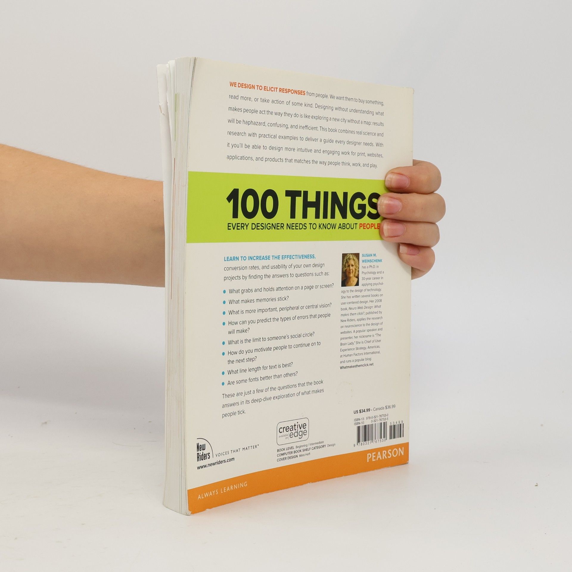 Susan Weinschenk 100 Things Every Designer Needs to Know About People
