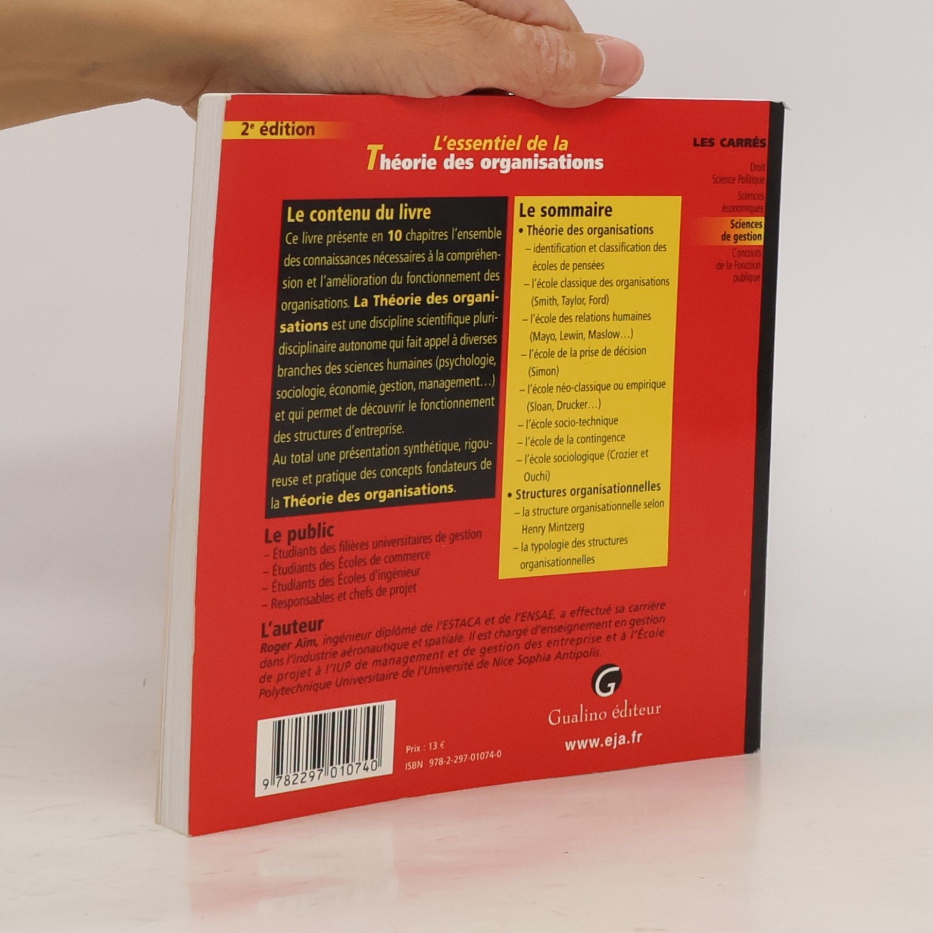 Roger Aïm L'essentiel de la Théorie des organisations - 2e édition
