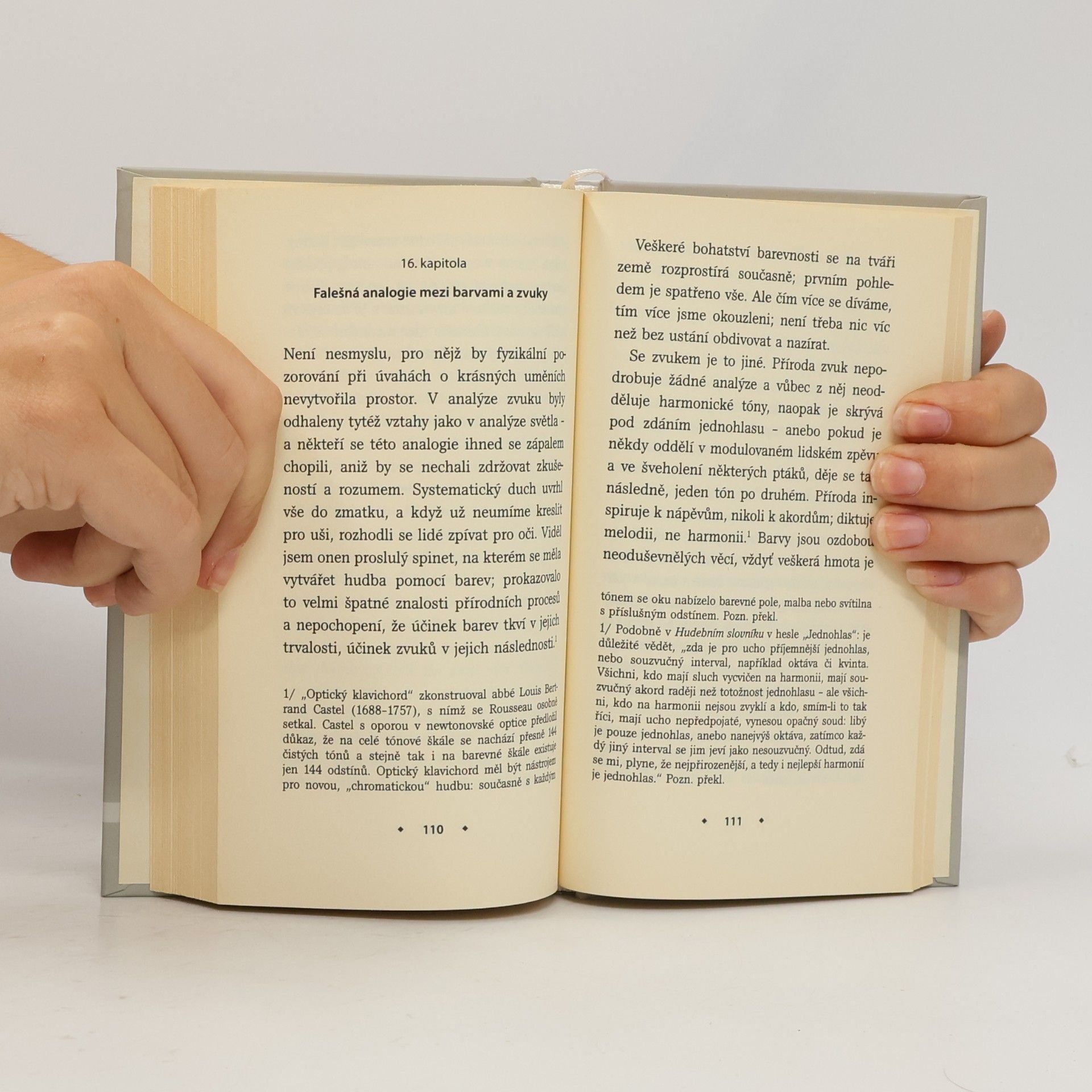 Jean Jacques Rousseau Esej o původu jazyků, kde se hovoří o melodii a o hudebním napodobování