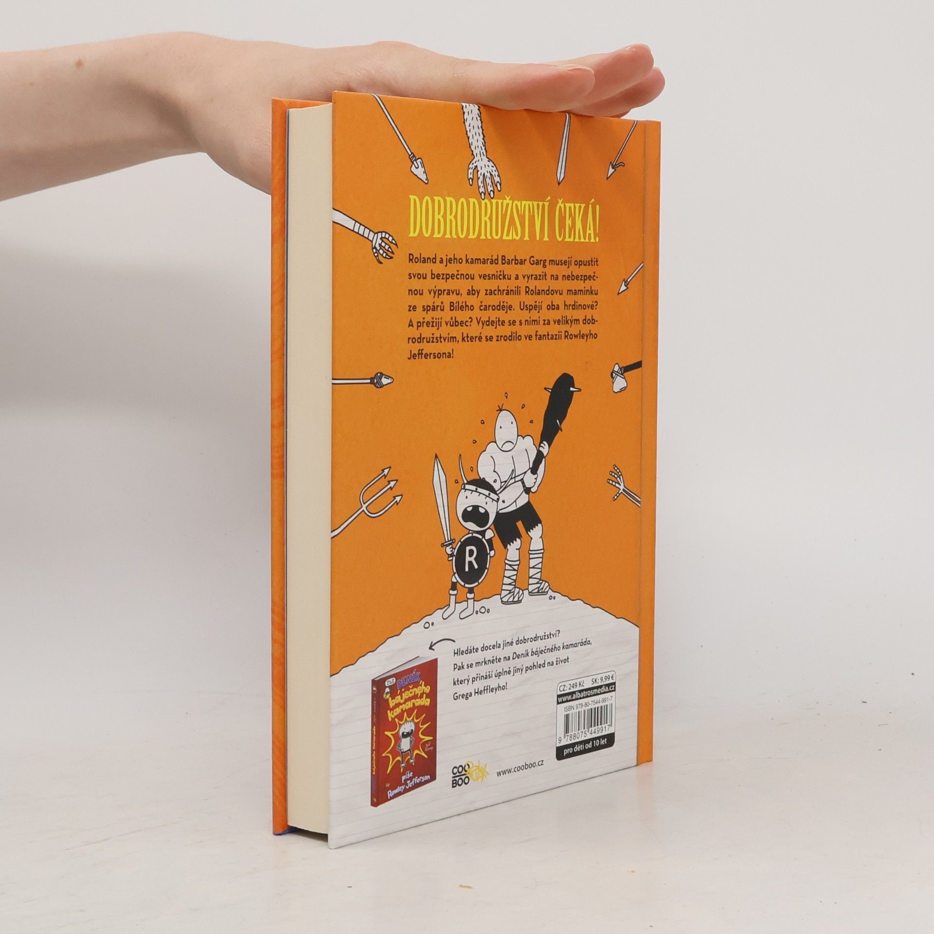 Jeff Kinney Dobrodružství báječných kamarádů. Píše Rowley Jefferson